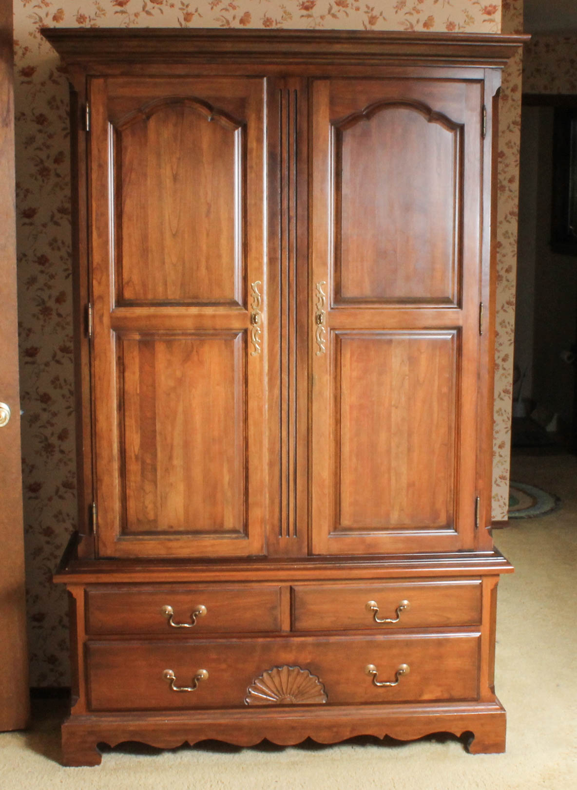 Solid Wood Dresser Armoire