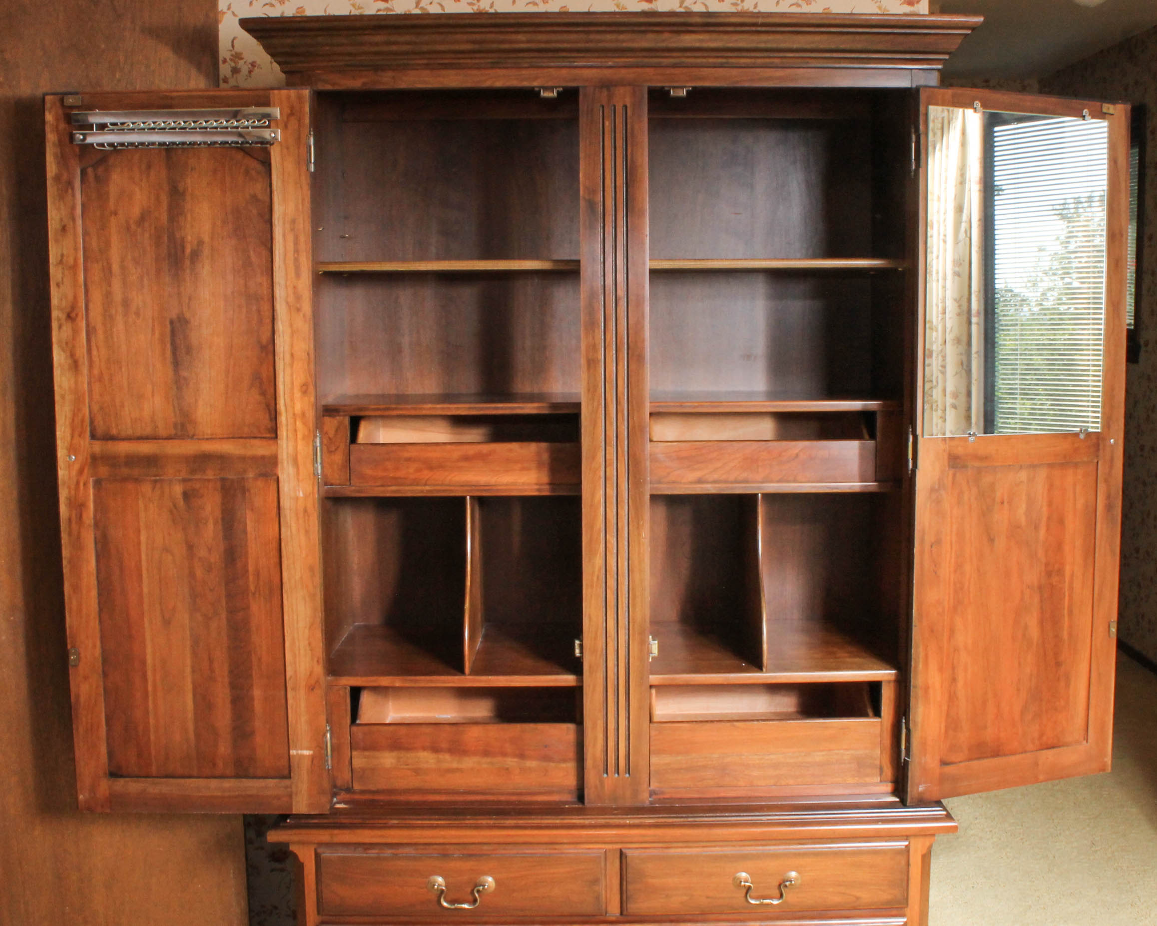 Solid Wood Dresser Armoire