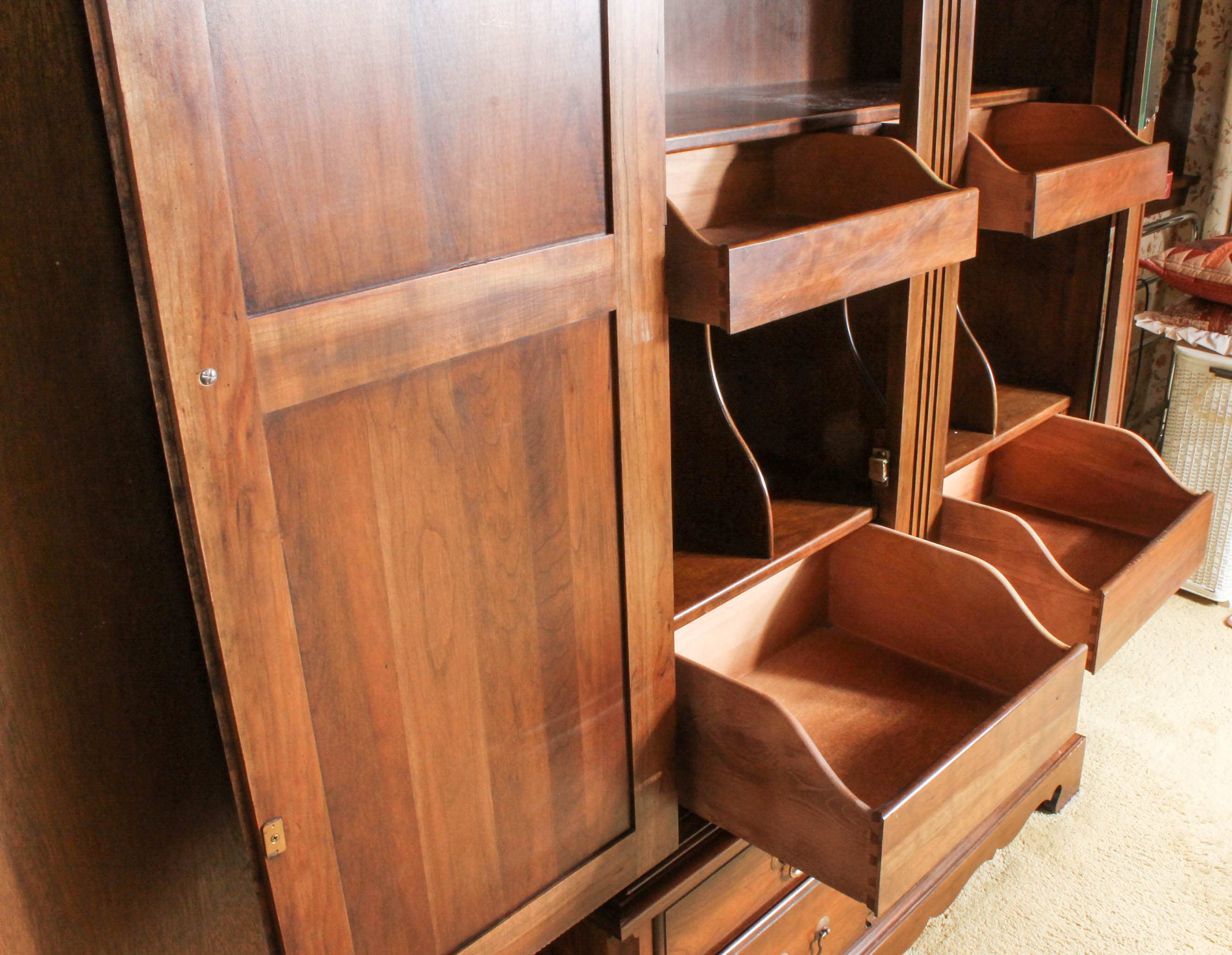 Solid Wood Dresser Armoire