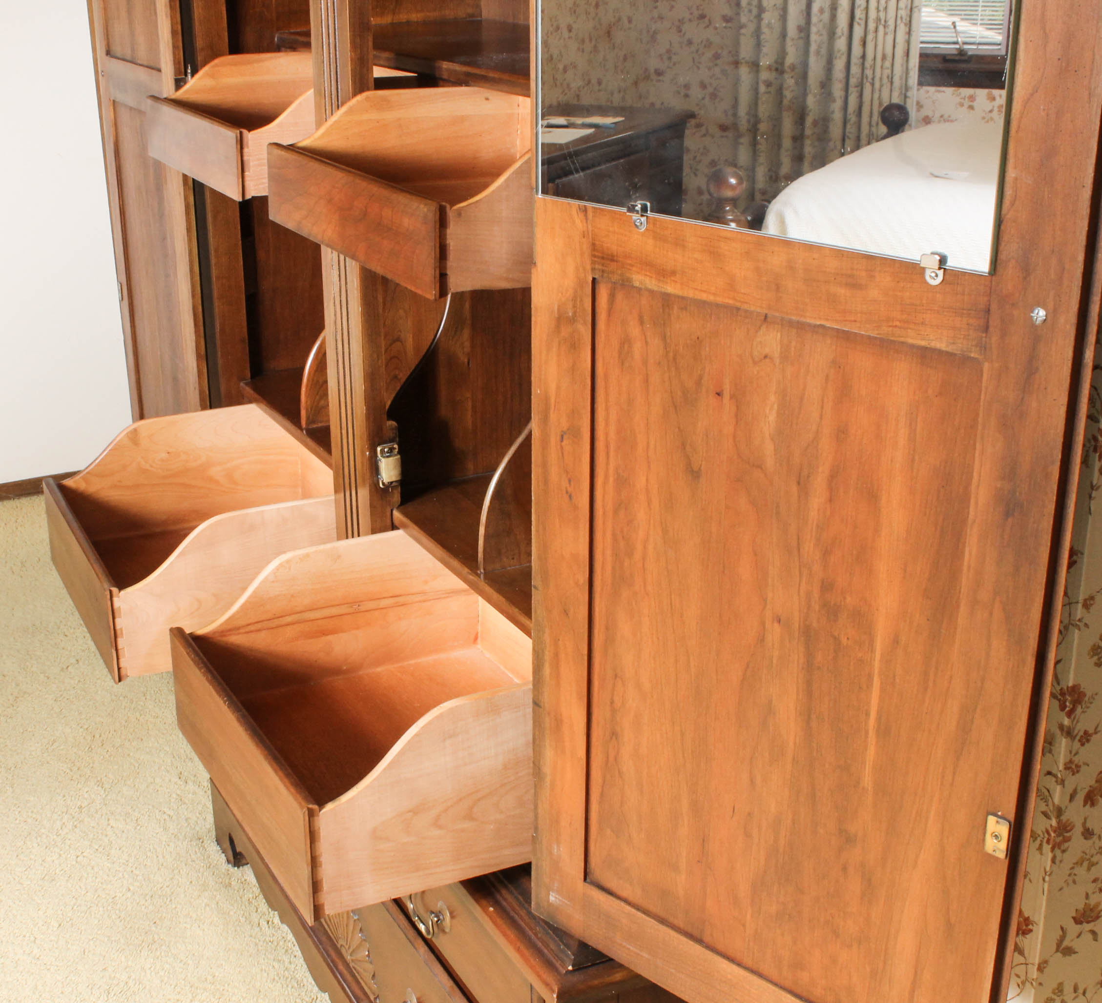 Solid Wood Dresser Armoire