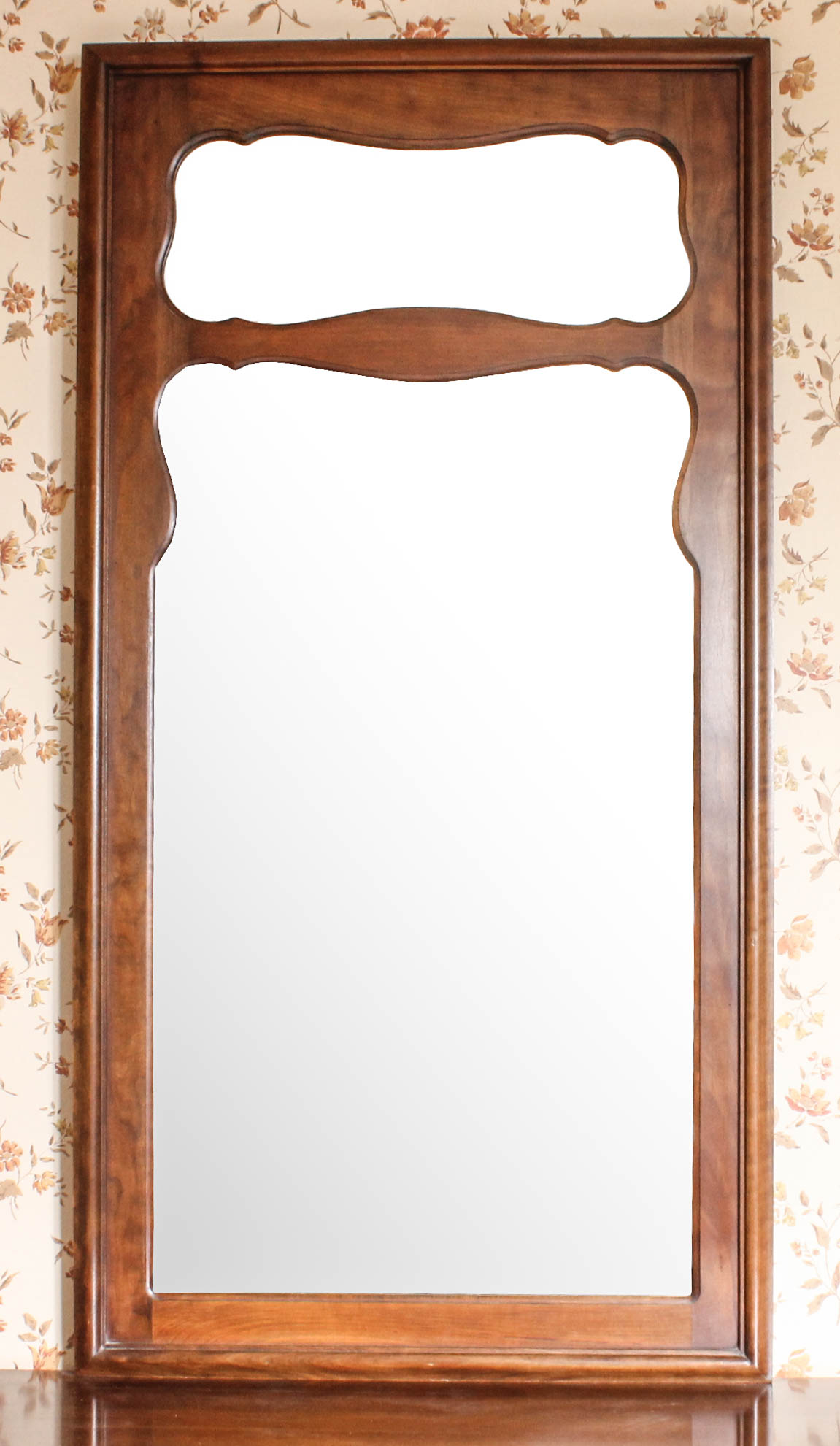 Vintage Wooden Dresser with Mirror