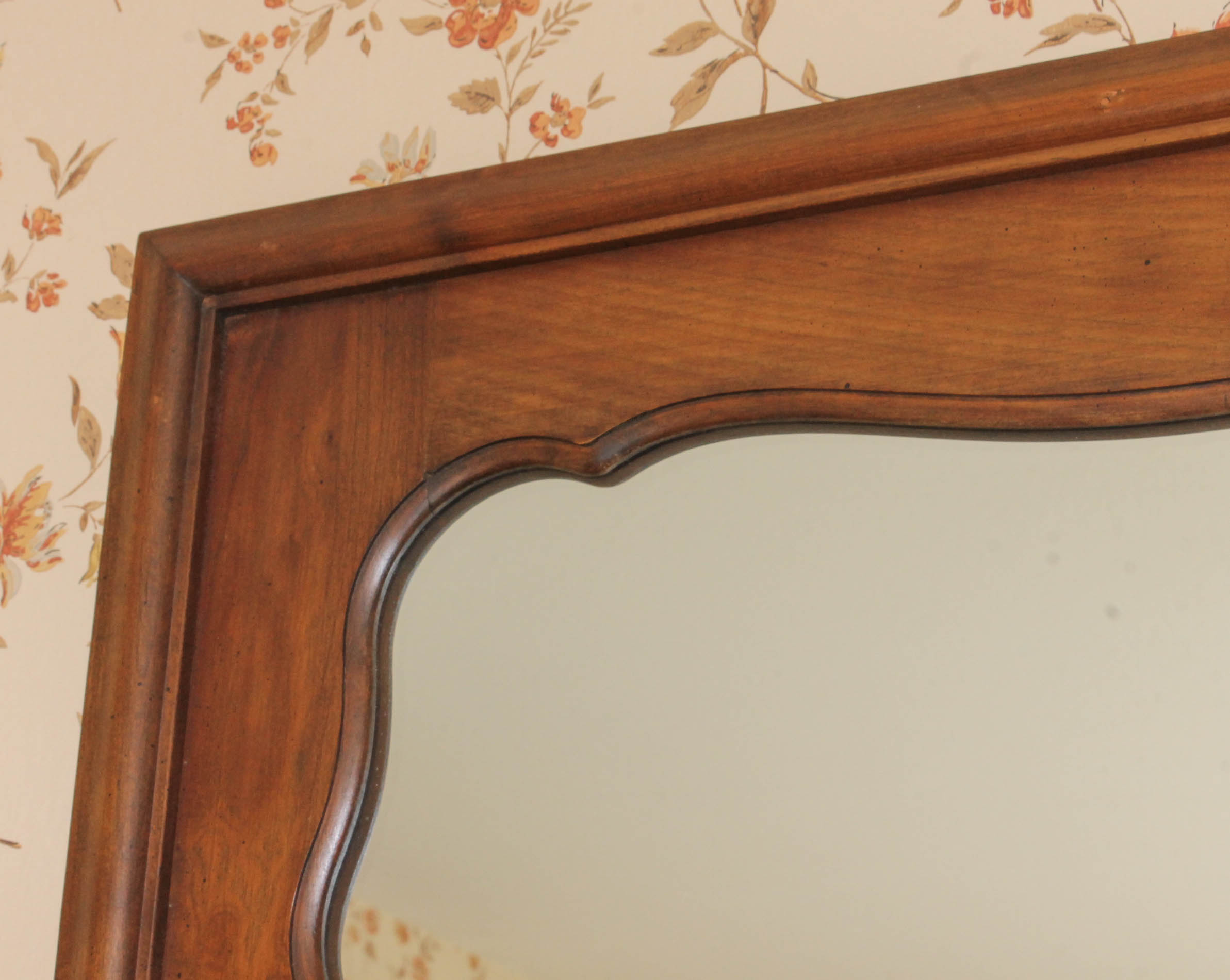 Vintage Wooden Dresser with Mirror