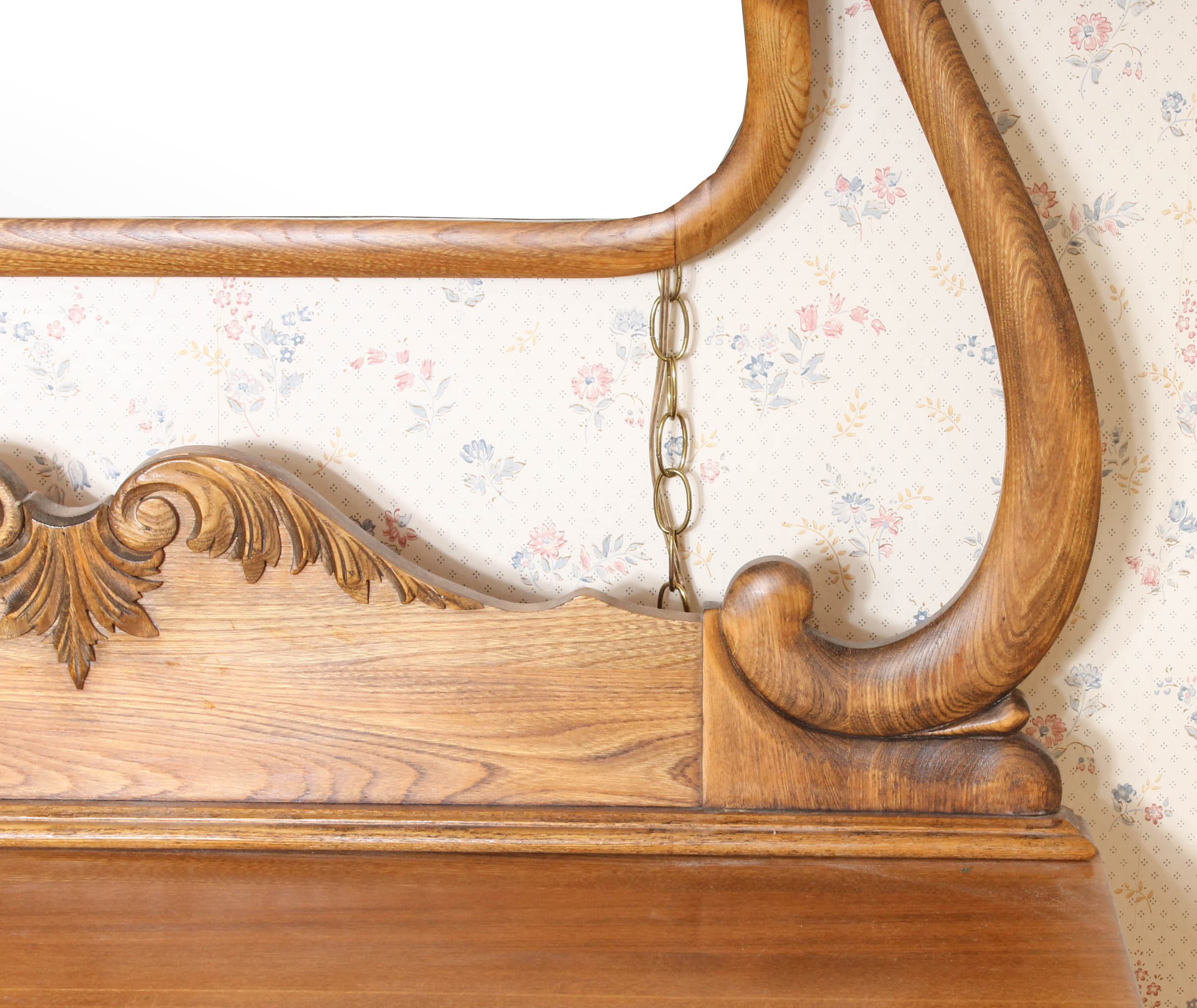 Early Twentieth-Century Oak Dresser with Mirror