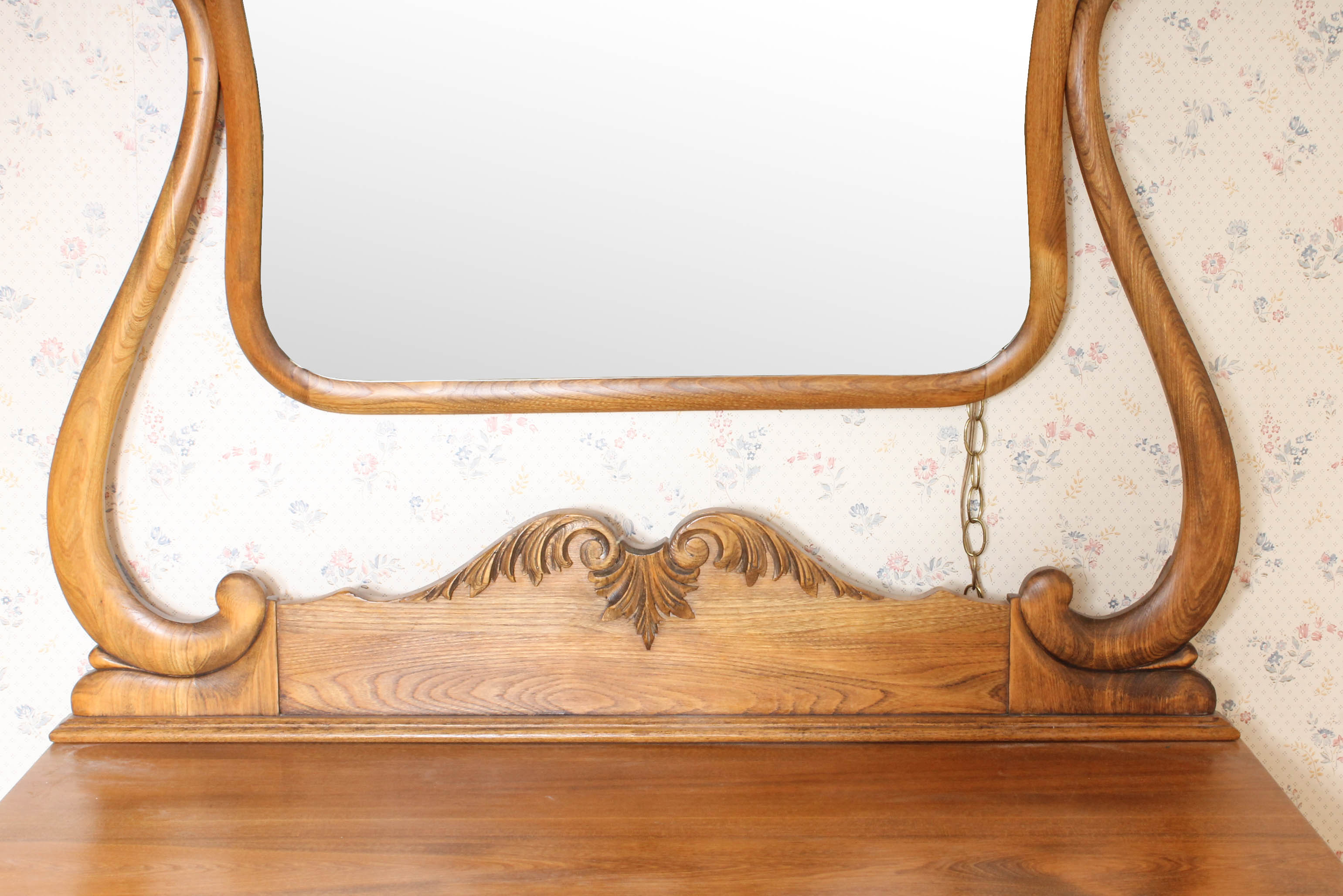 Early Twentieth-Century Oak Dresser with Mirror
