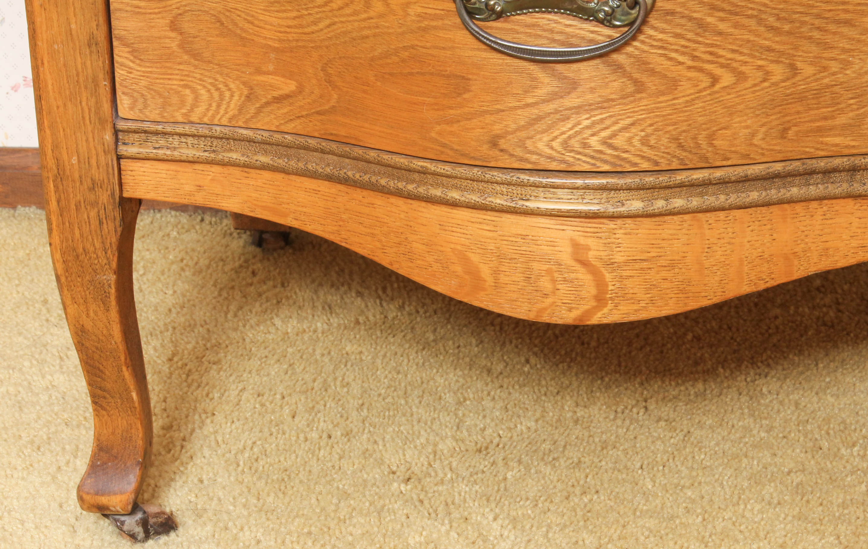 Early Twentieth-Century Oak Dresser with Mirror