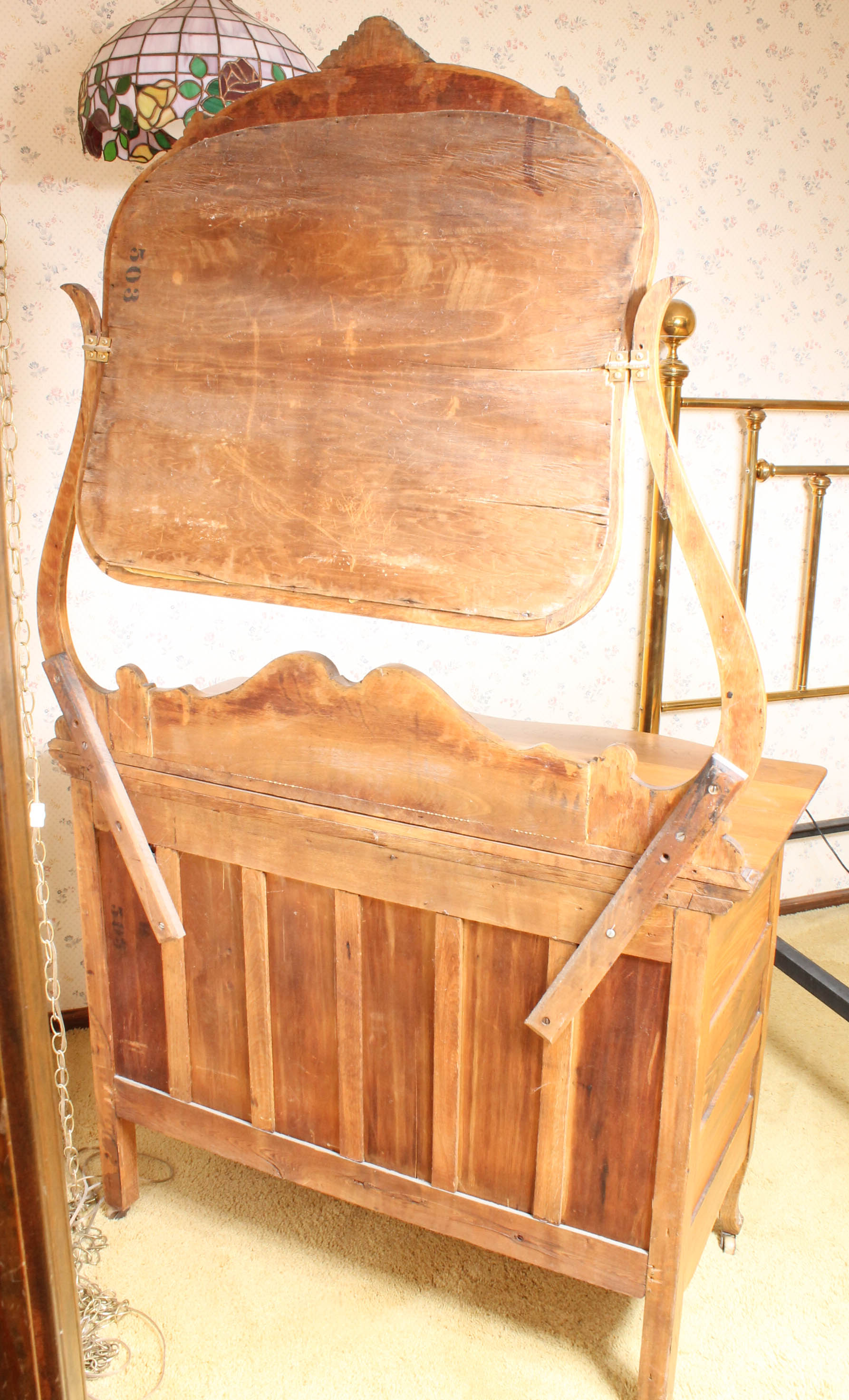 Early Twentieth-Century Oak Dresser with Mirror
