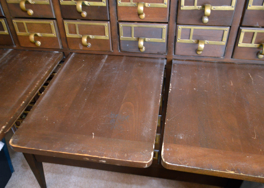 Vintage Library Card Catalog Cabinet by Remington Rand Library Bureau Div.