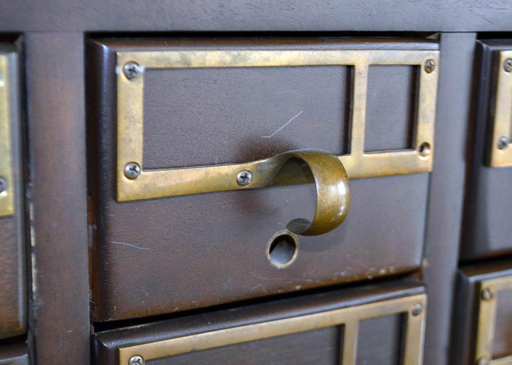 Vintage Library Card Catalog Cabinet by Remington Rand Library Bureau Div.