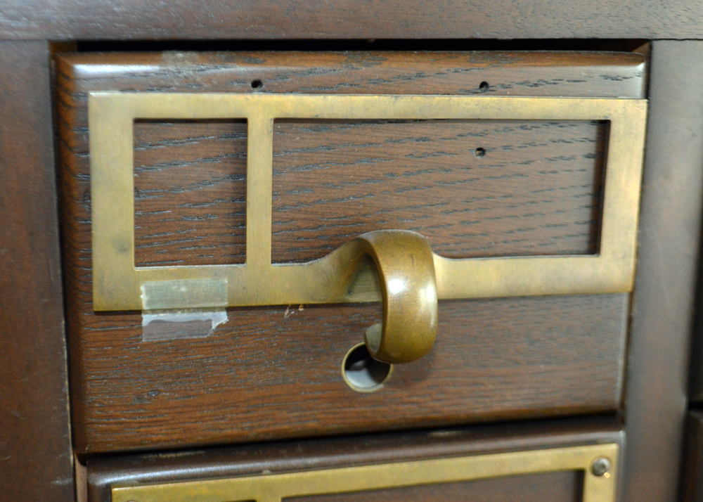 Vintage Library Card Catalog Cabinet by Remington Rand Library Bureau Div.