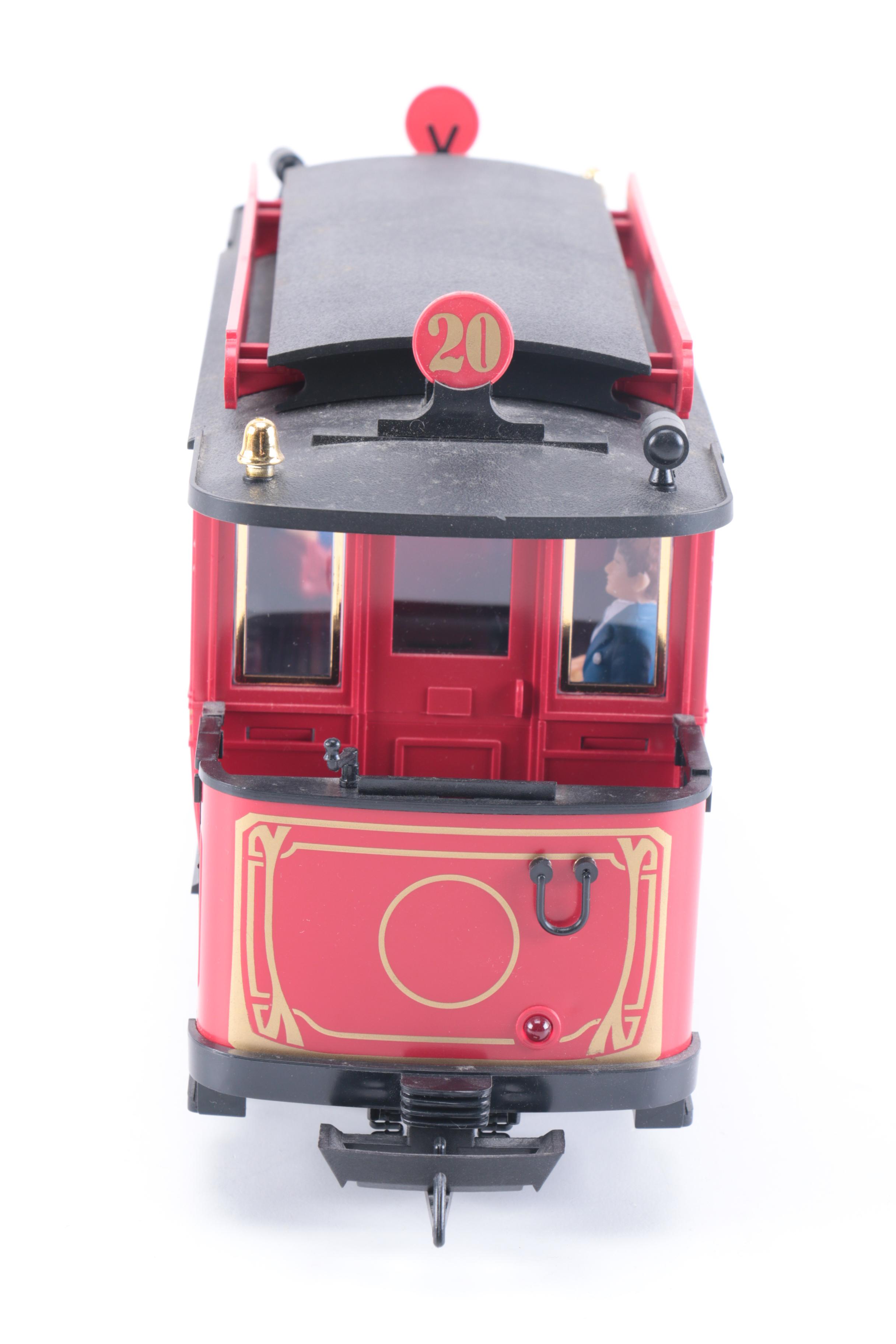 LGB 20th Anniversary Red Trolley Set