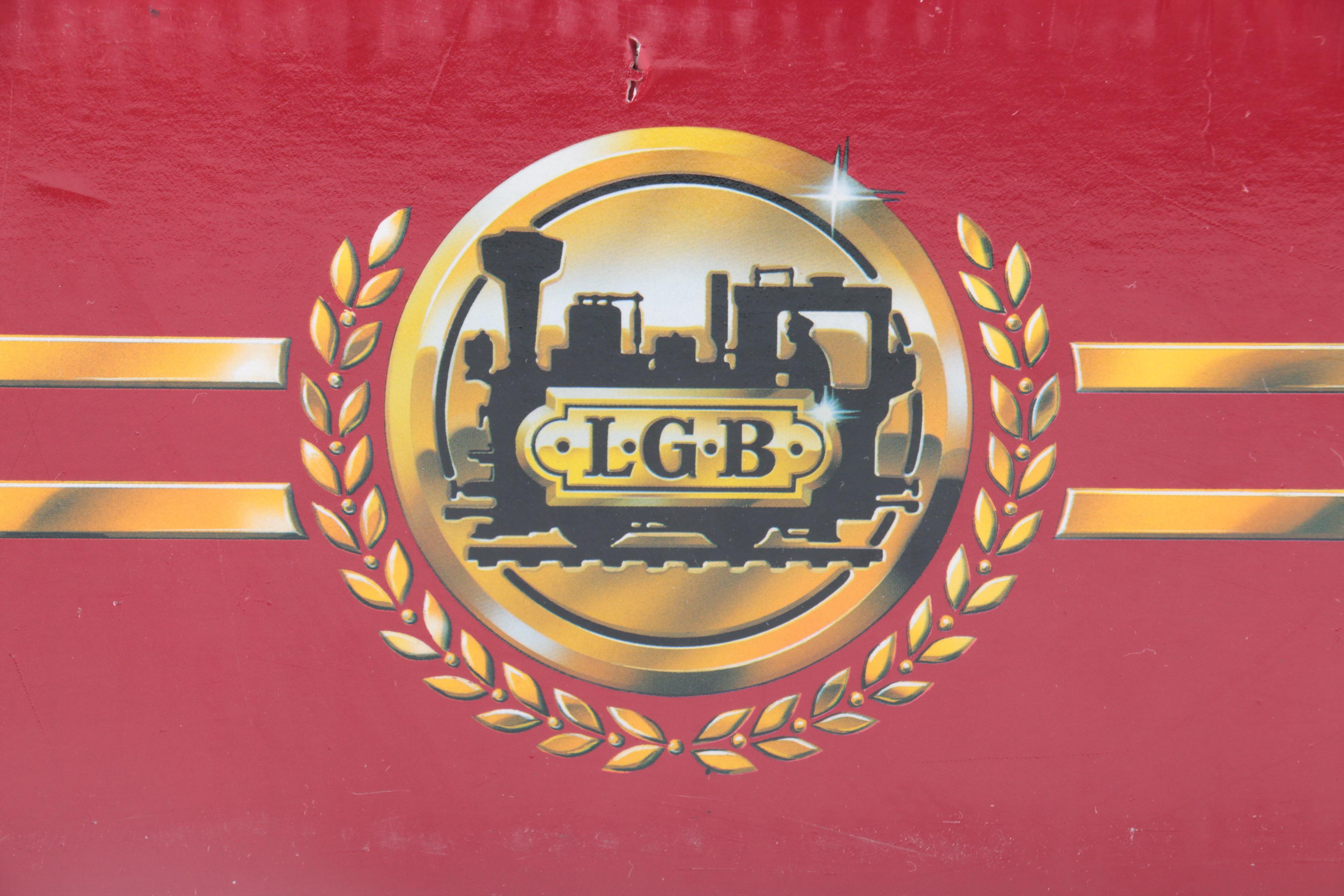 LGB 20th Anniversary Red Trolley Set