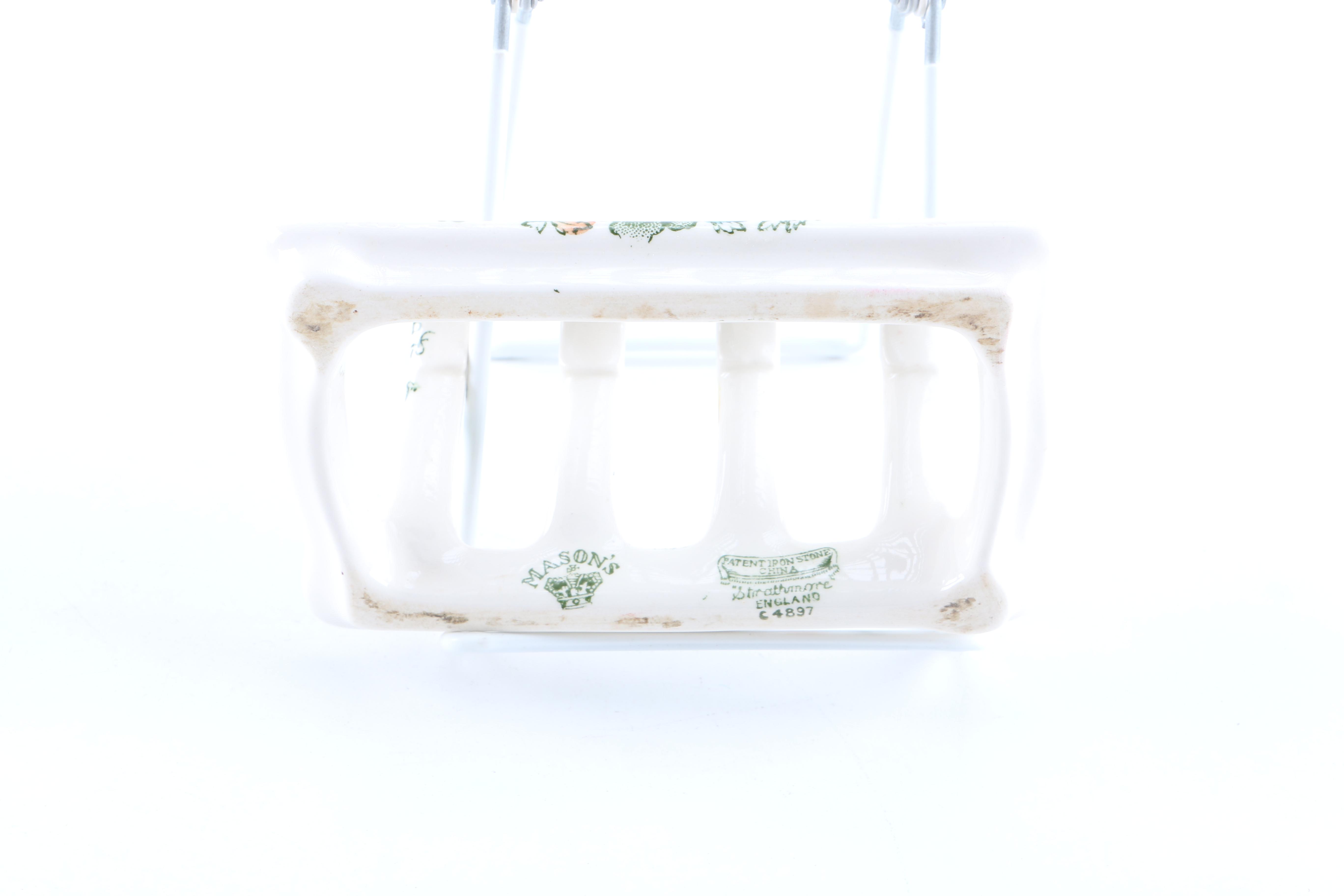 Vintage Ironstone Toast Racks by Mason's