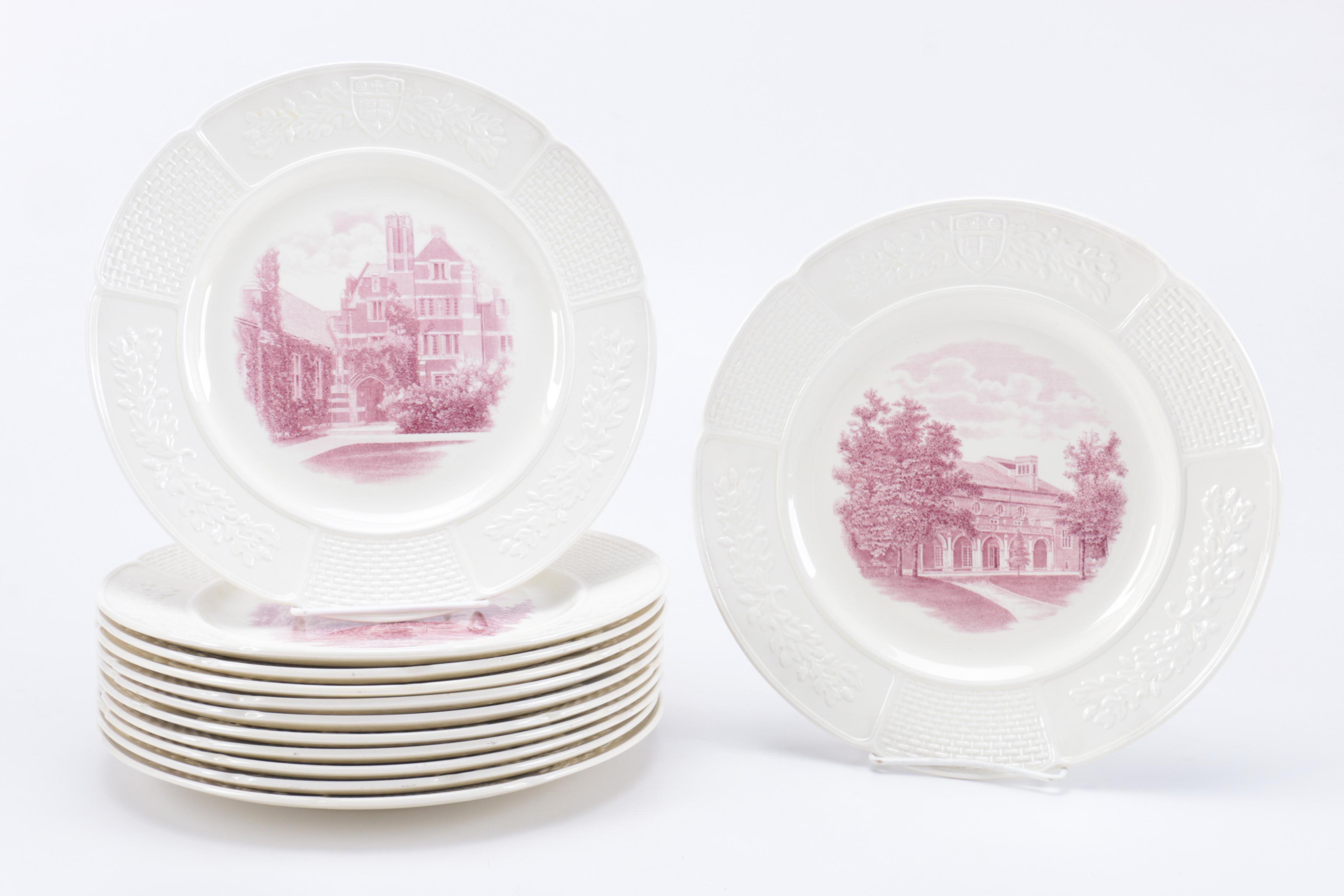 Collection of Wedgwood Wellesley College Plates