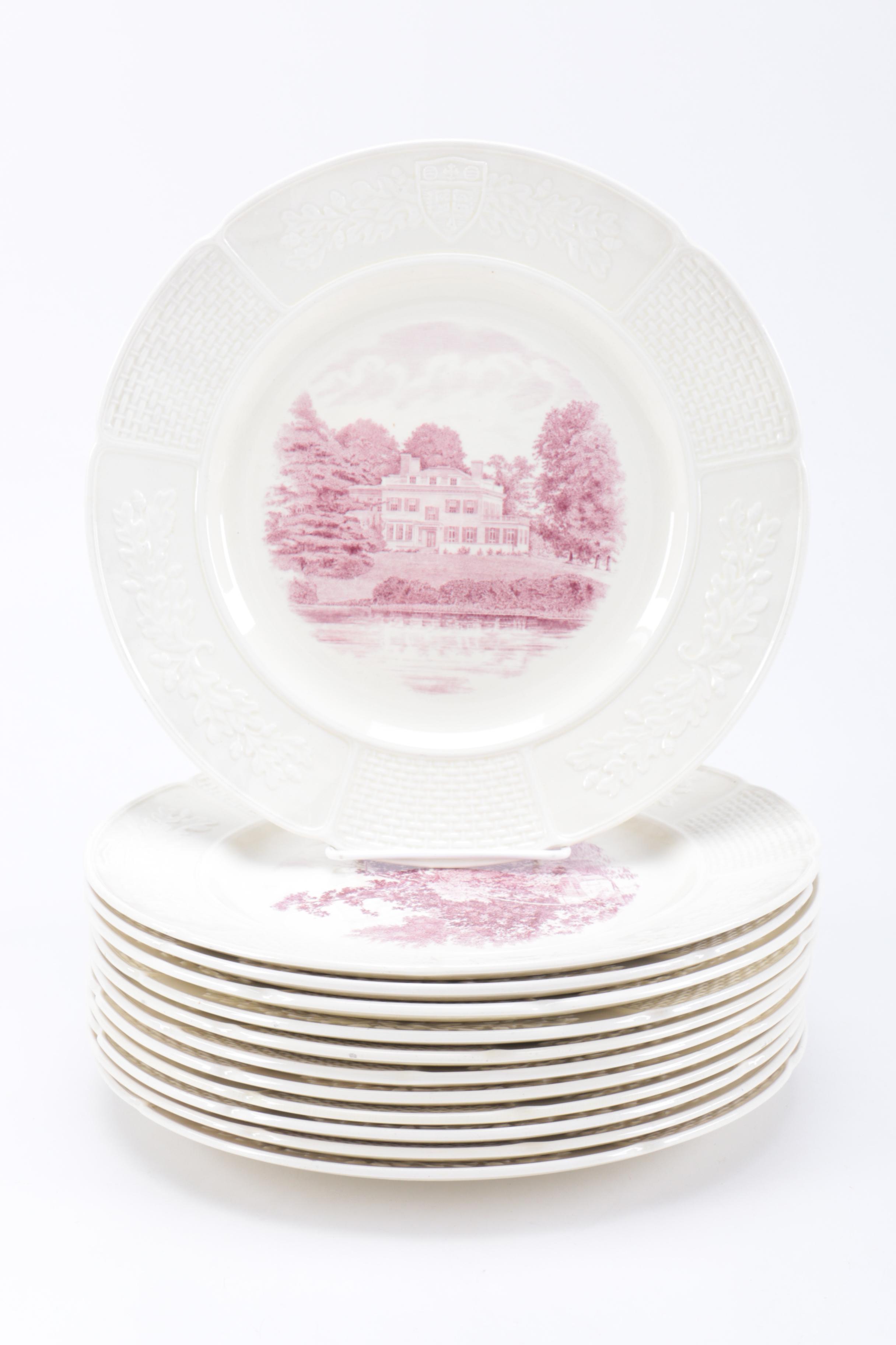 Collection of Wedgwood Wellesley College Plates