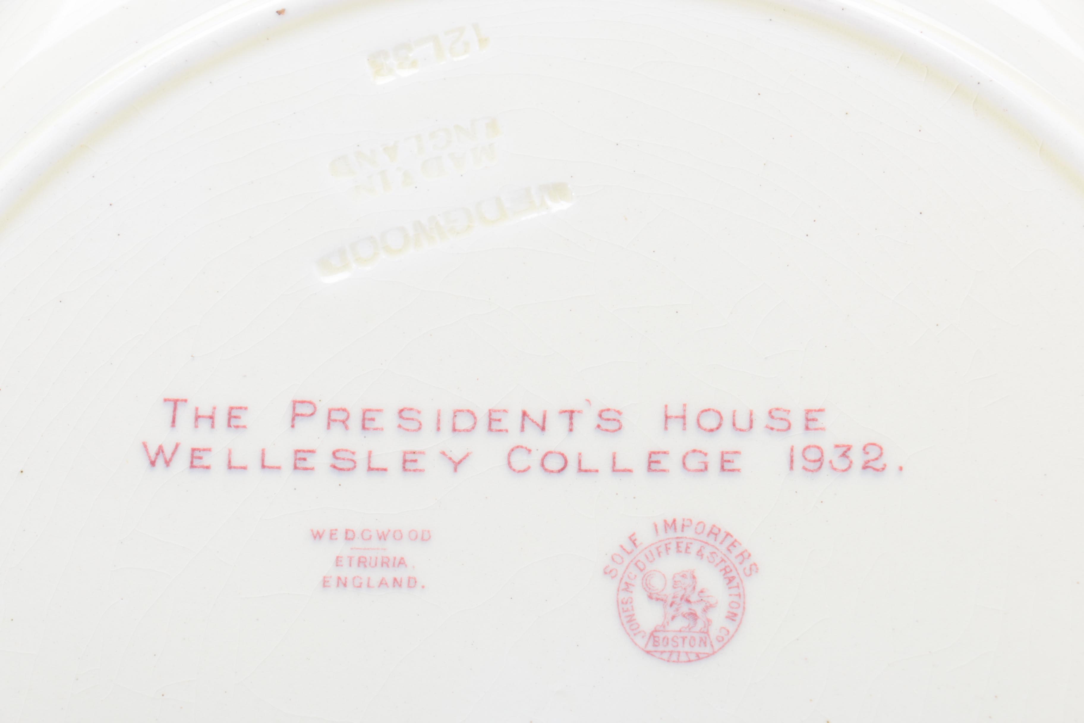 Collection of Wedgwood Wellesley College Plates