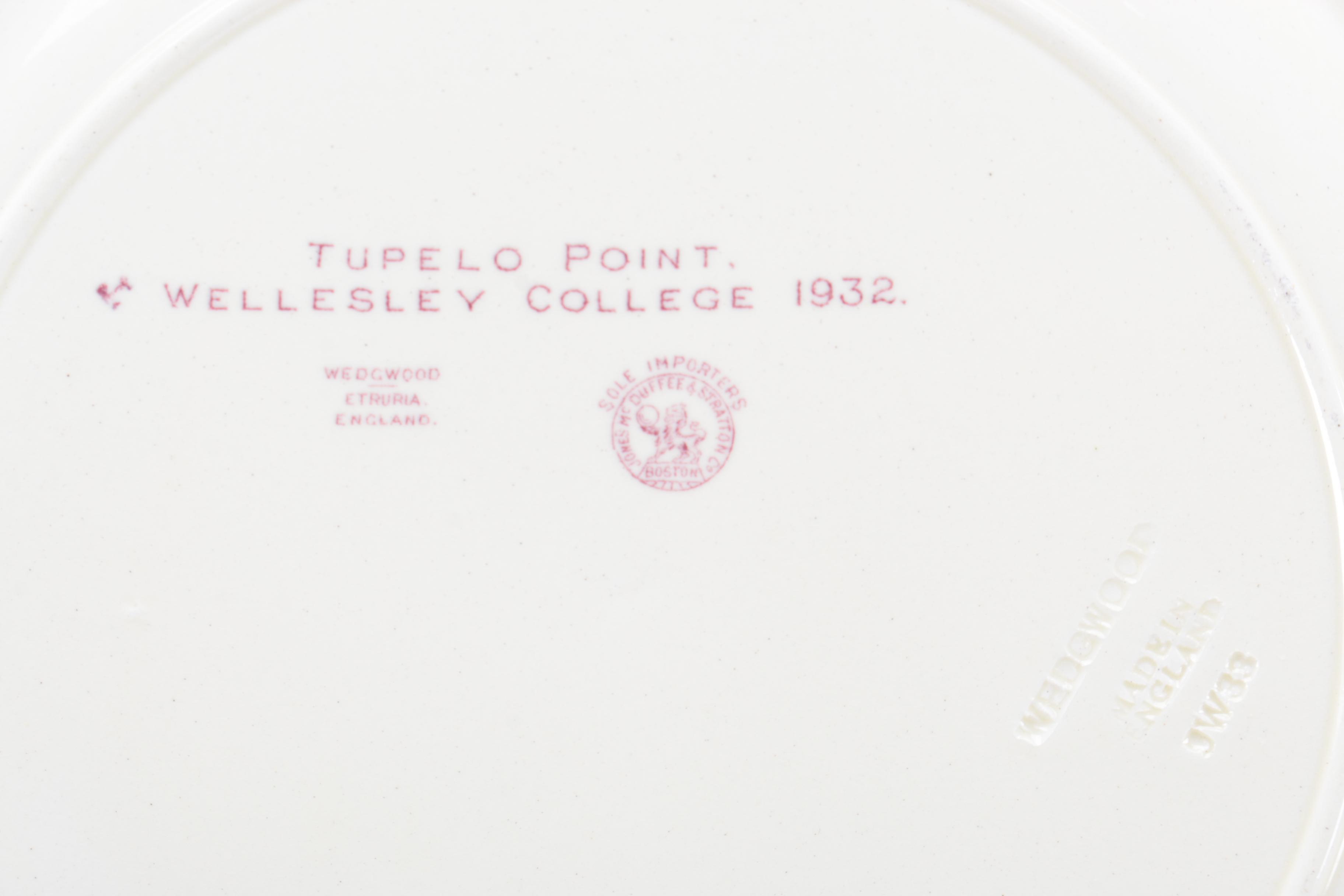 Collection of Wedgwood Wellesley College Plates