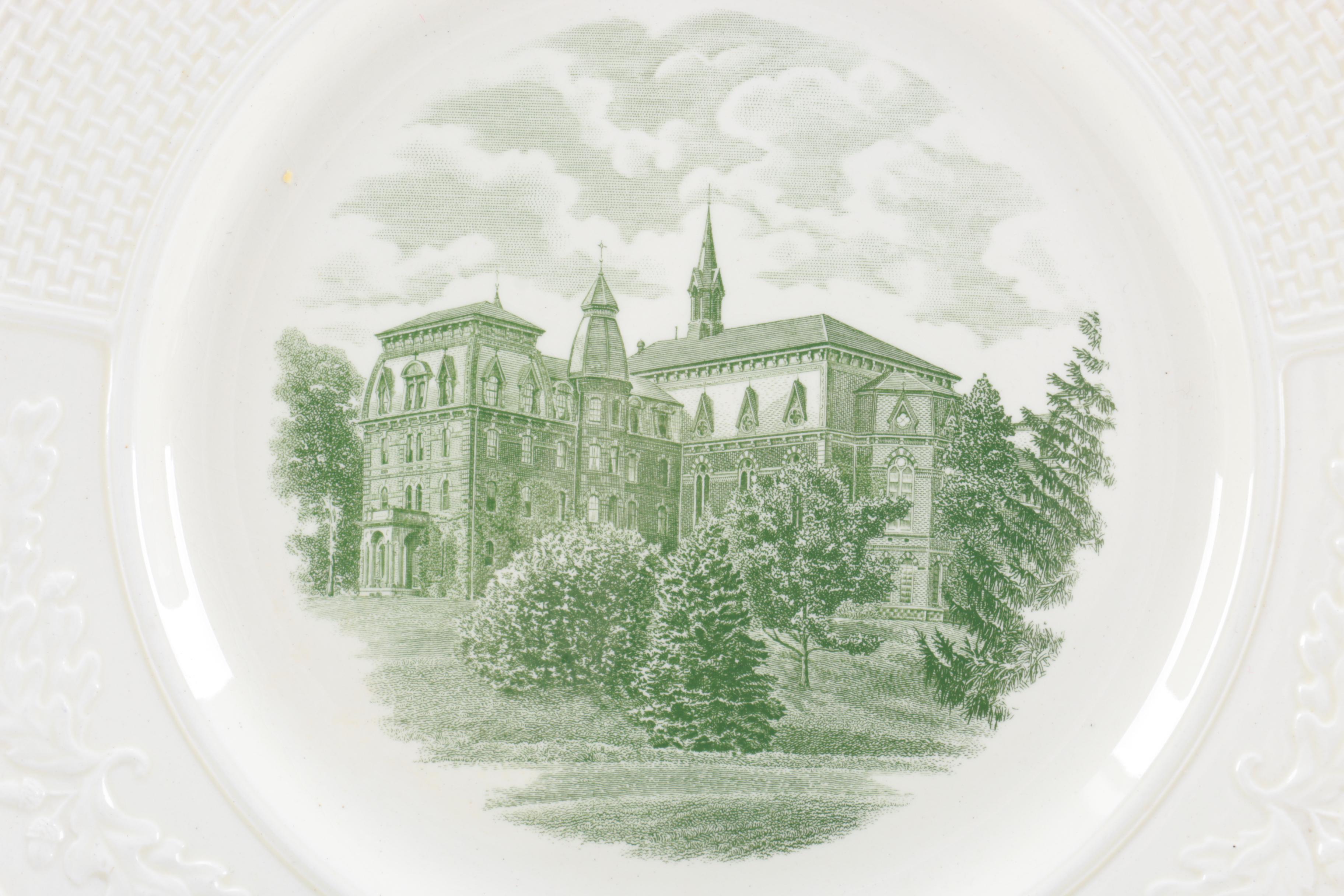 Collection of Wedgwood Wellesley College Plates