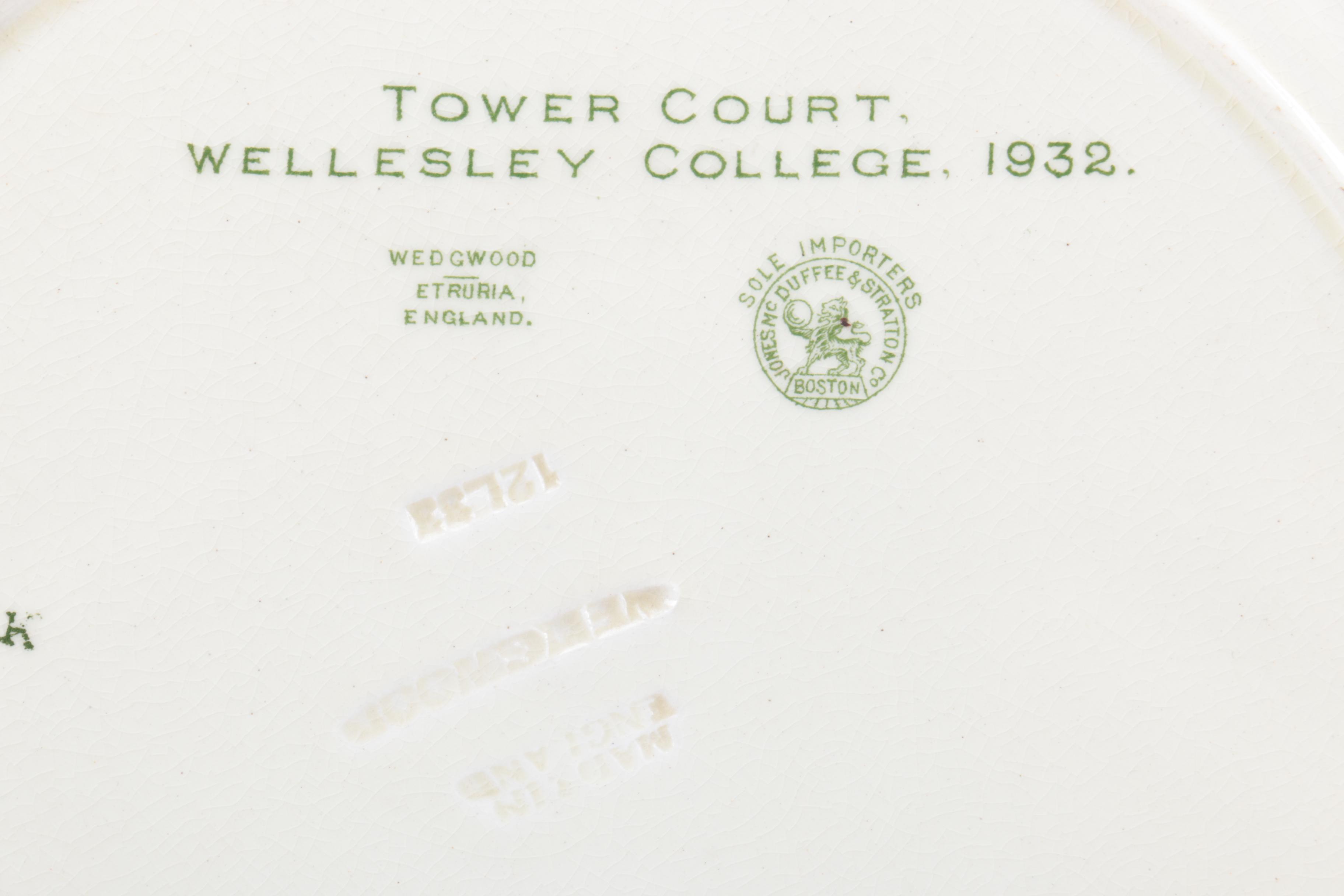 Collection of Wedgwood Wellesley College Plates