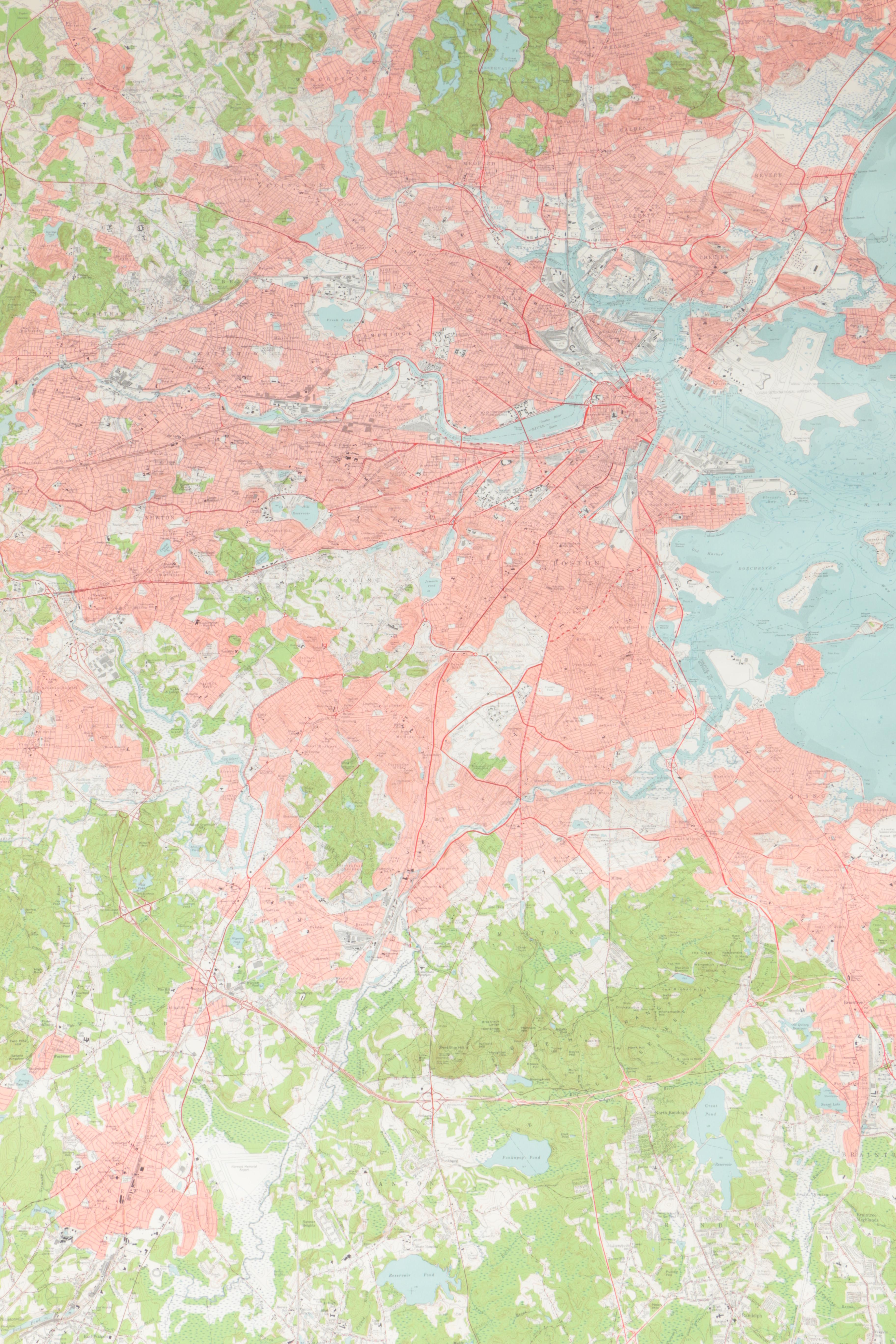 Map "Boston and Vicinity, Mass."