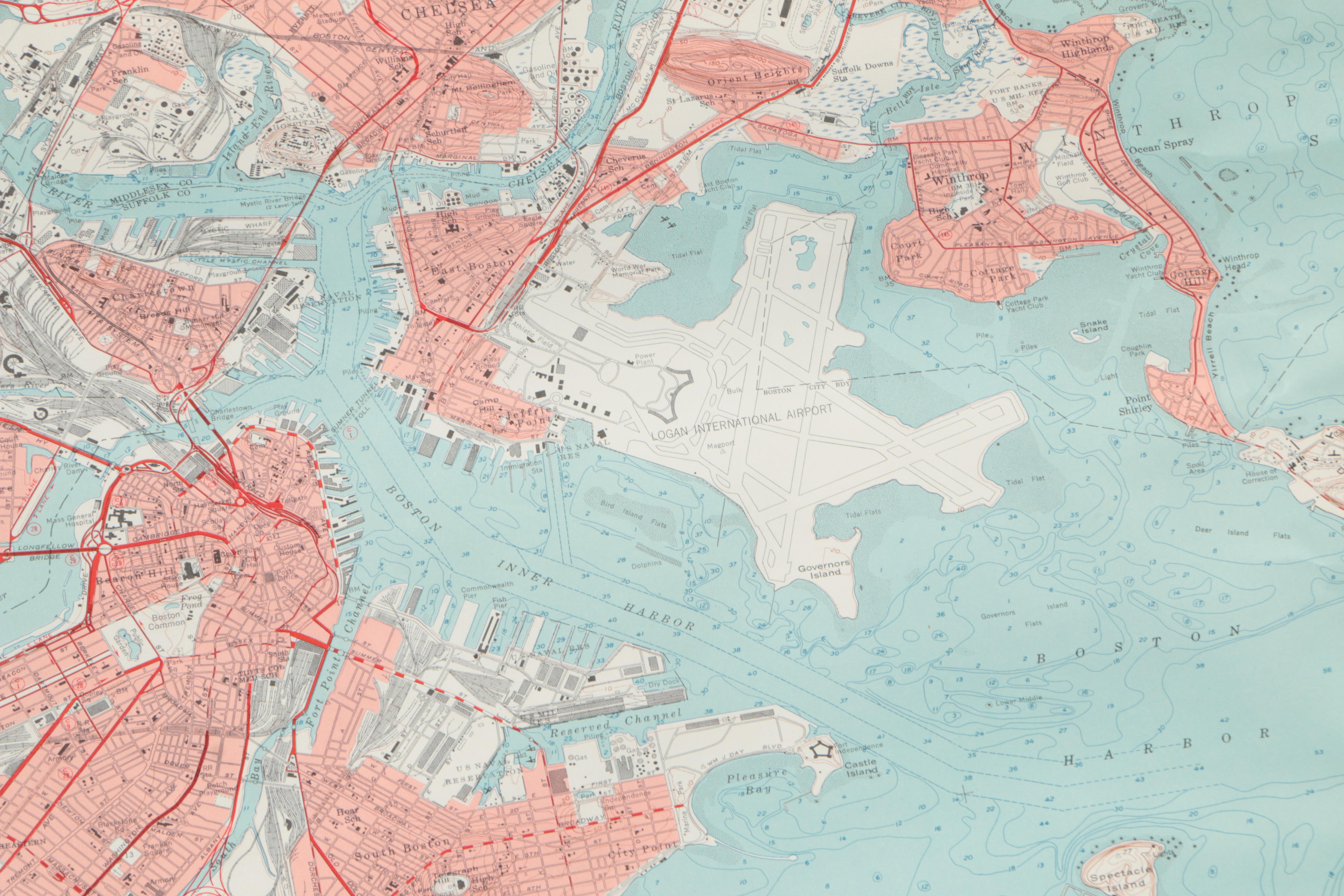 Map "Boston and Vicinity, Mass."