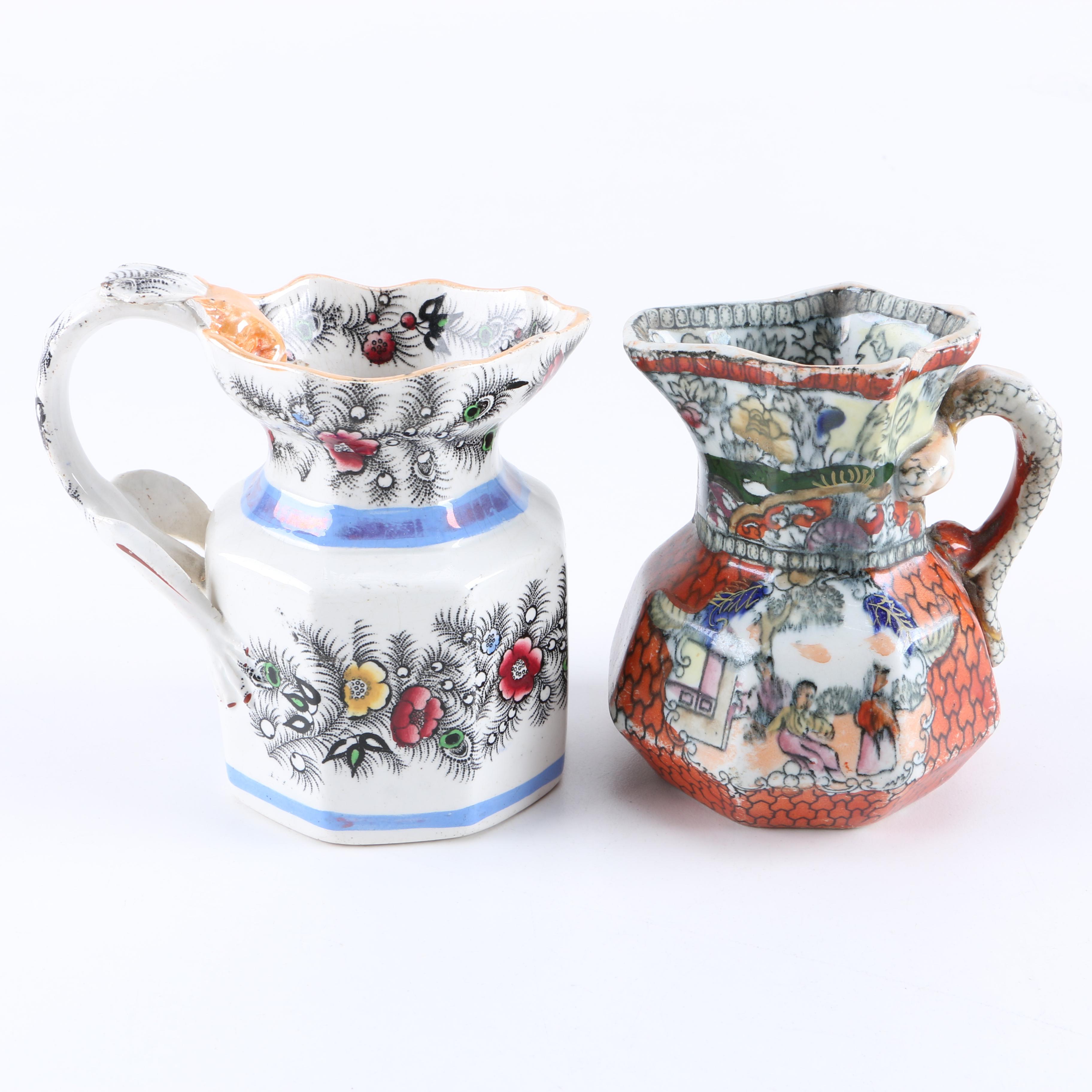 Antique Mason's Patent Ironstone Jug and Another