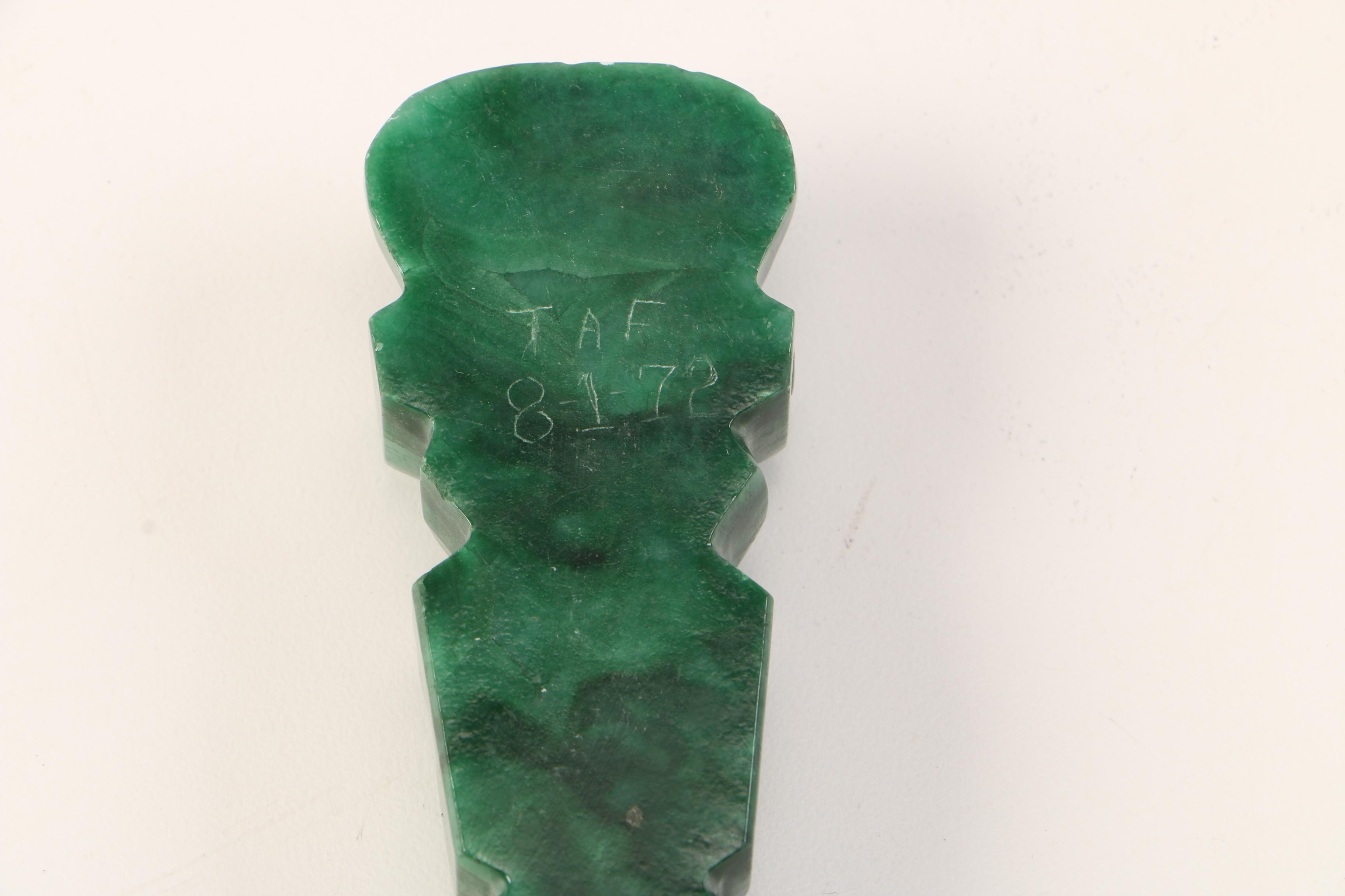 Sterling Silver and Agate Letter Opener and Abalone Bottle Opener