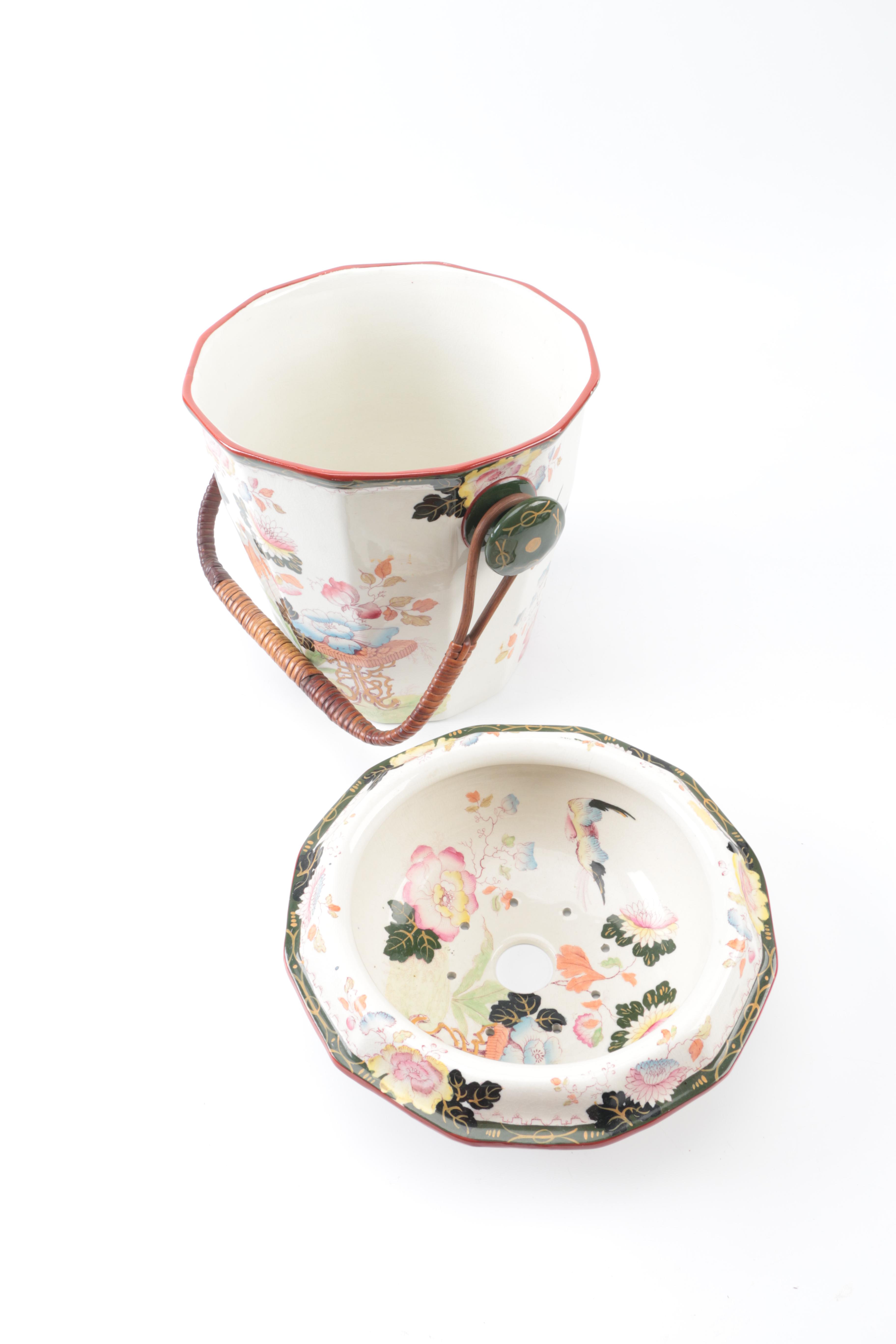 Antique Mason's Ironstone Slop Jar