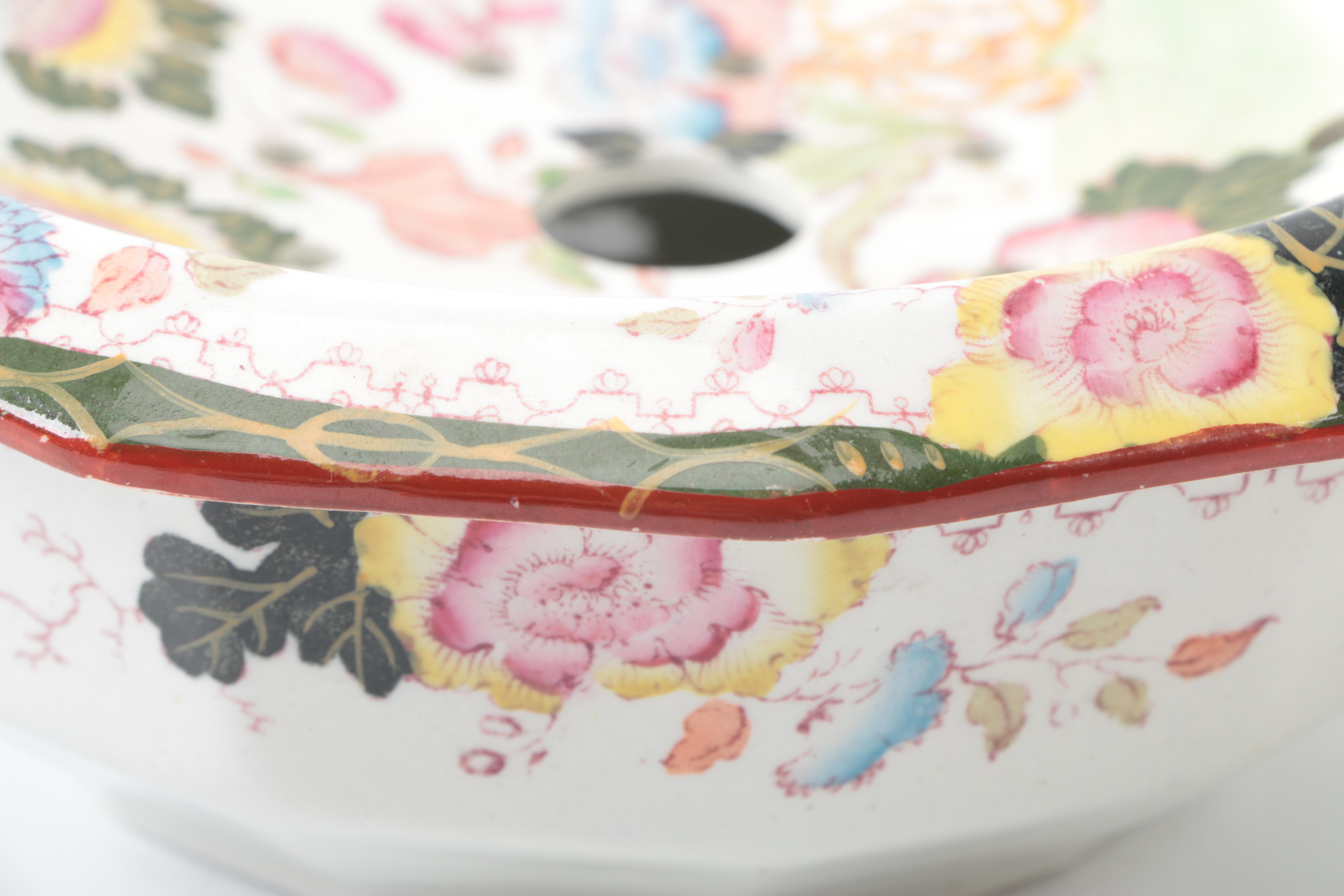 Antique Mason's Ironstone Slop Jar