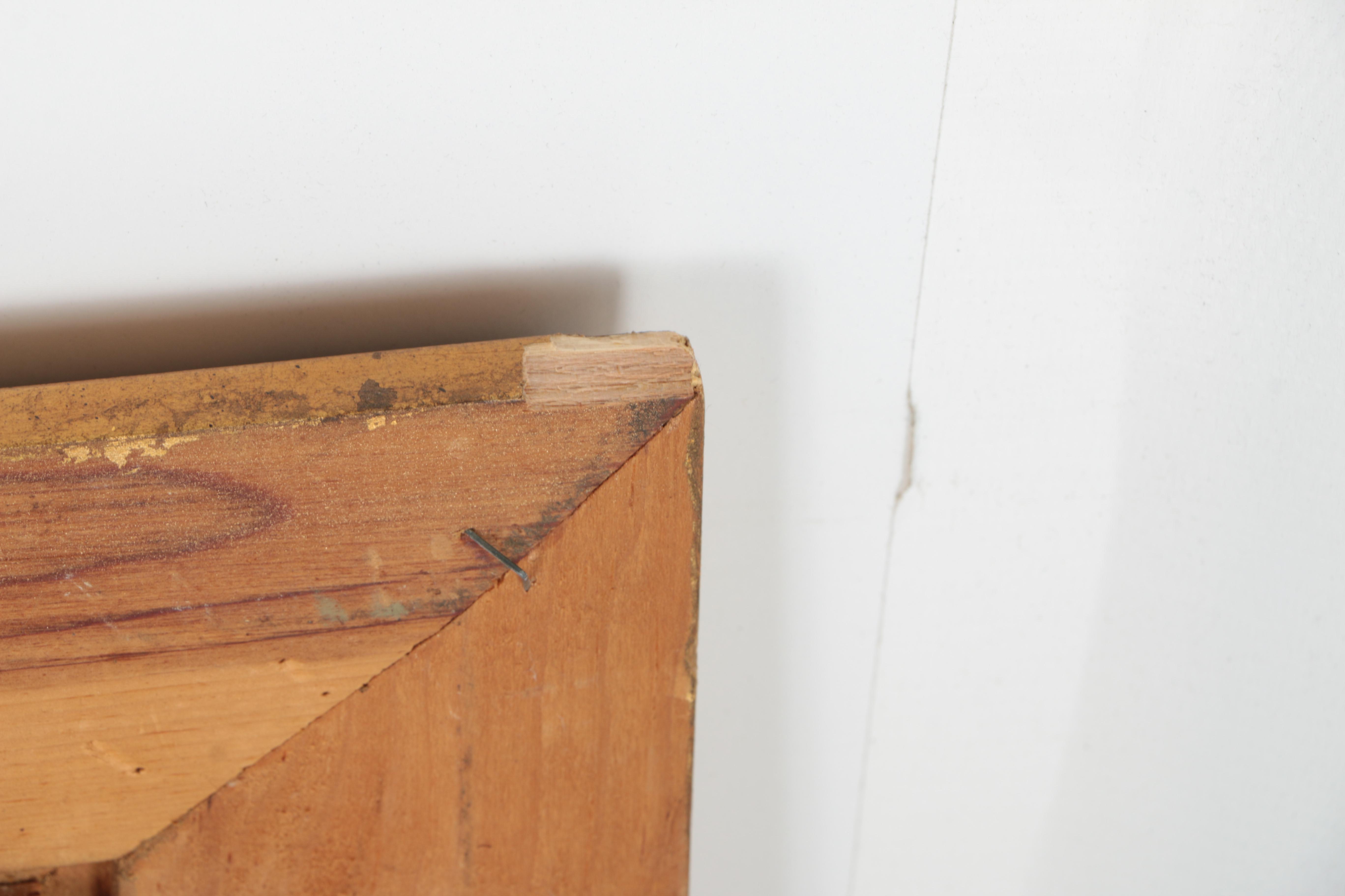 Goldon Landscape Oil Painting on Canvas of Tree-Lined Mountain Lake