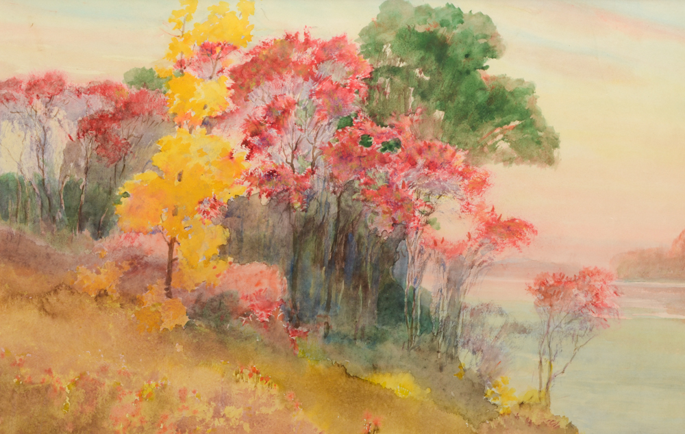 Sundsmo Original Watercolor on Paper Landscape Painting