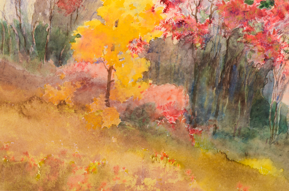 Sundsmo Original Watercolor on Paper Landscape Painting