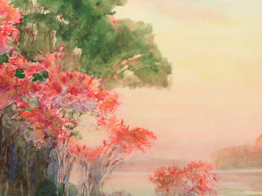 Sundsmo Original Watercolor on Paper Landscape Painting