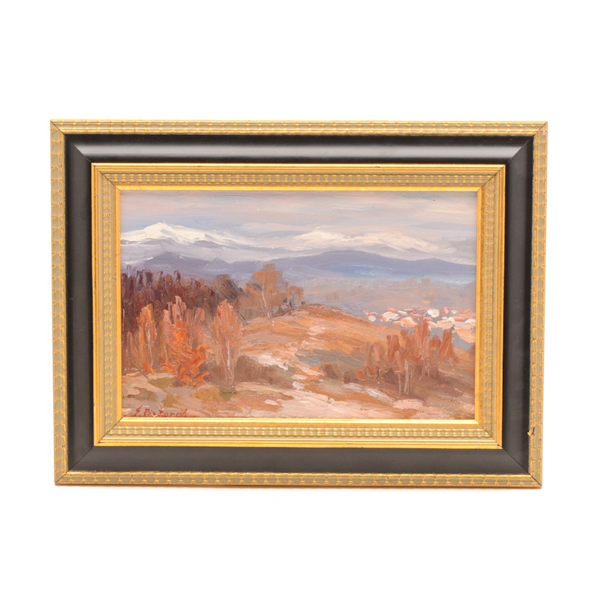 Sergey Pivtorak Original Alla Prima Oil Landscape on Board