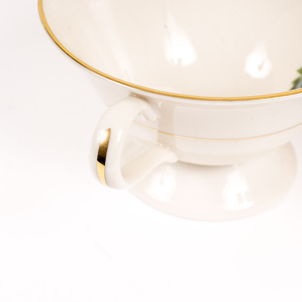 Fine Arts Fine China "Orange Blossom and Gardenia" Dinnerware Set