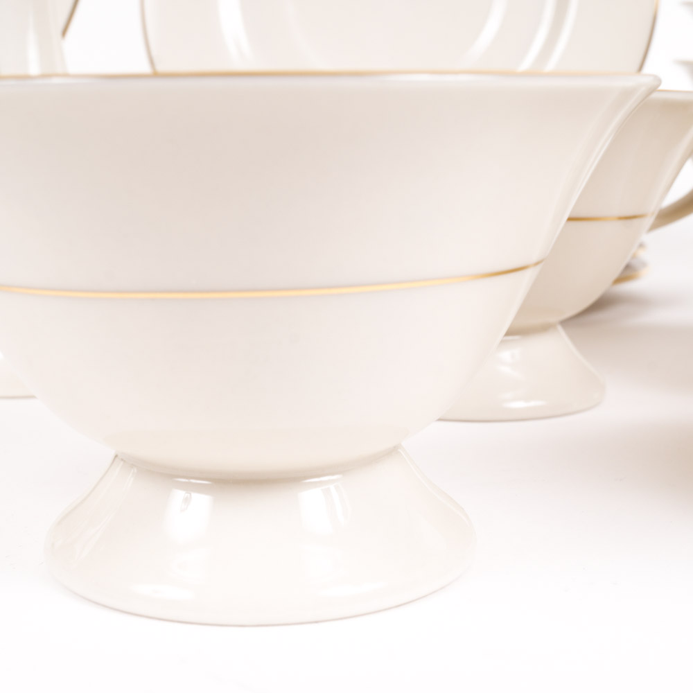 Fine Arts Fine China "Orange Blossom and Gardenia" Dinnerware Set