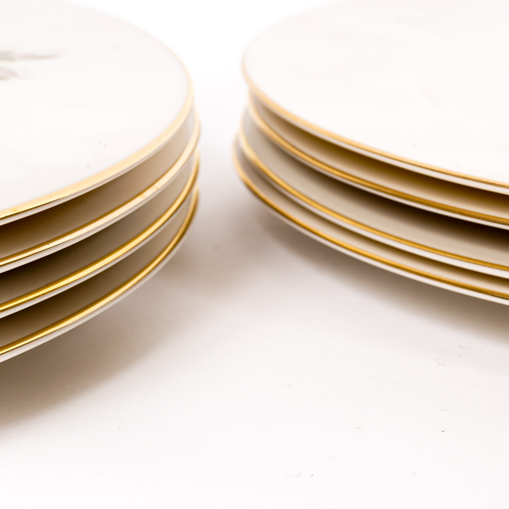 Fine Arts Fine China "Orange Blossom and Gardenia" Dinnerware Set