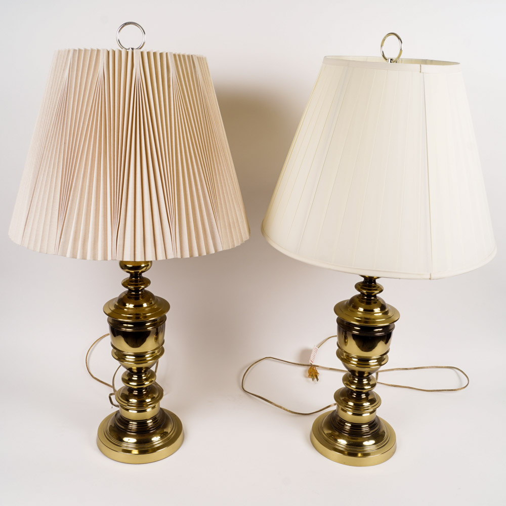 Vintage Underwriter Laboratories Brass Lamps