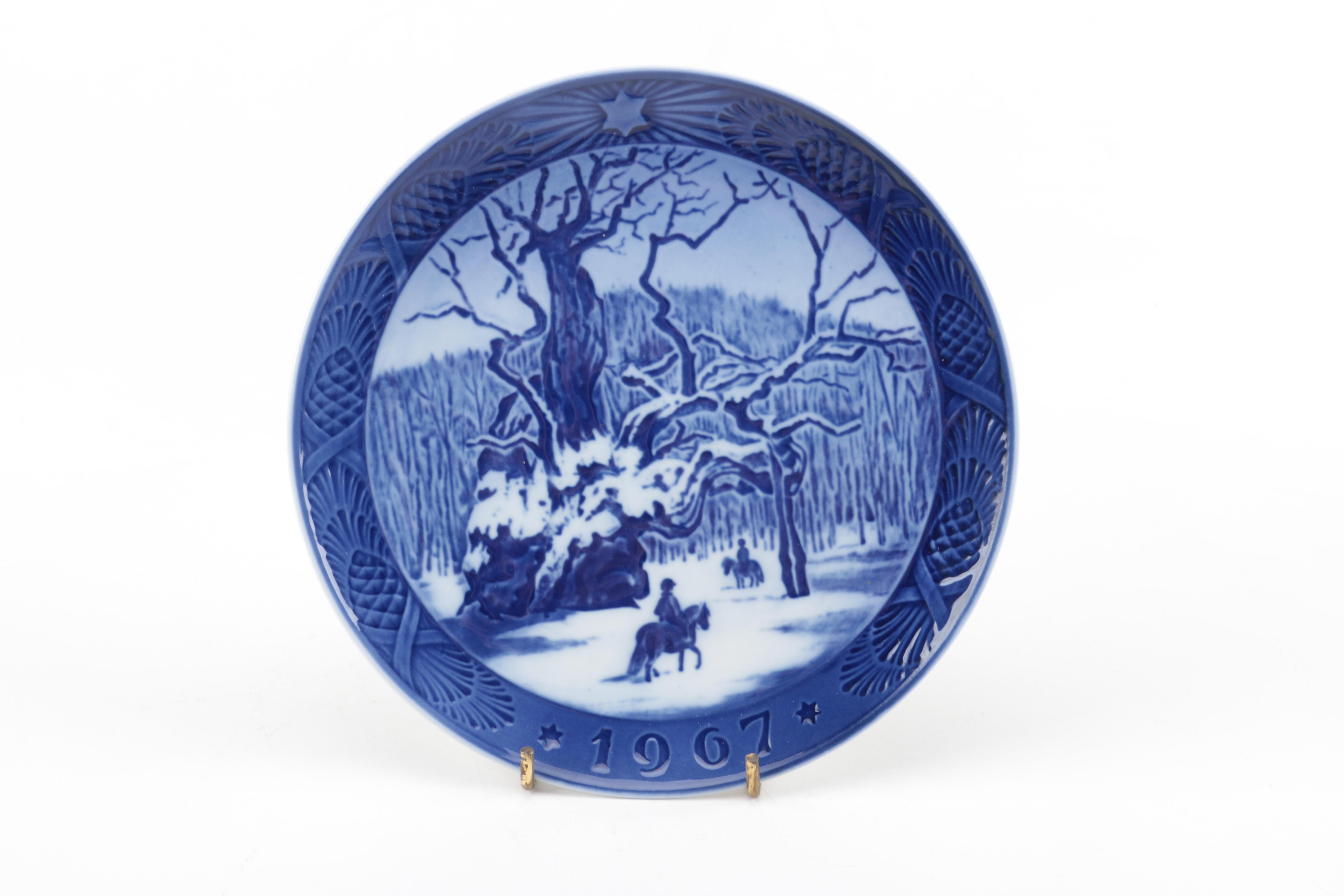 Decorative Porcelain Plates Featuring Royal Copenhagen