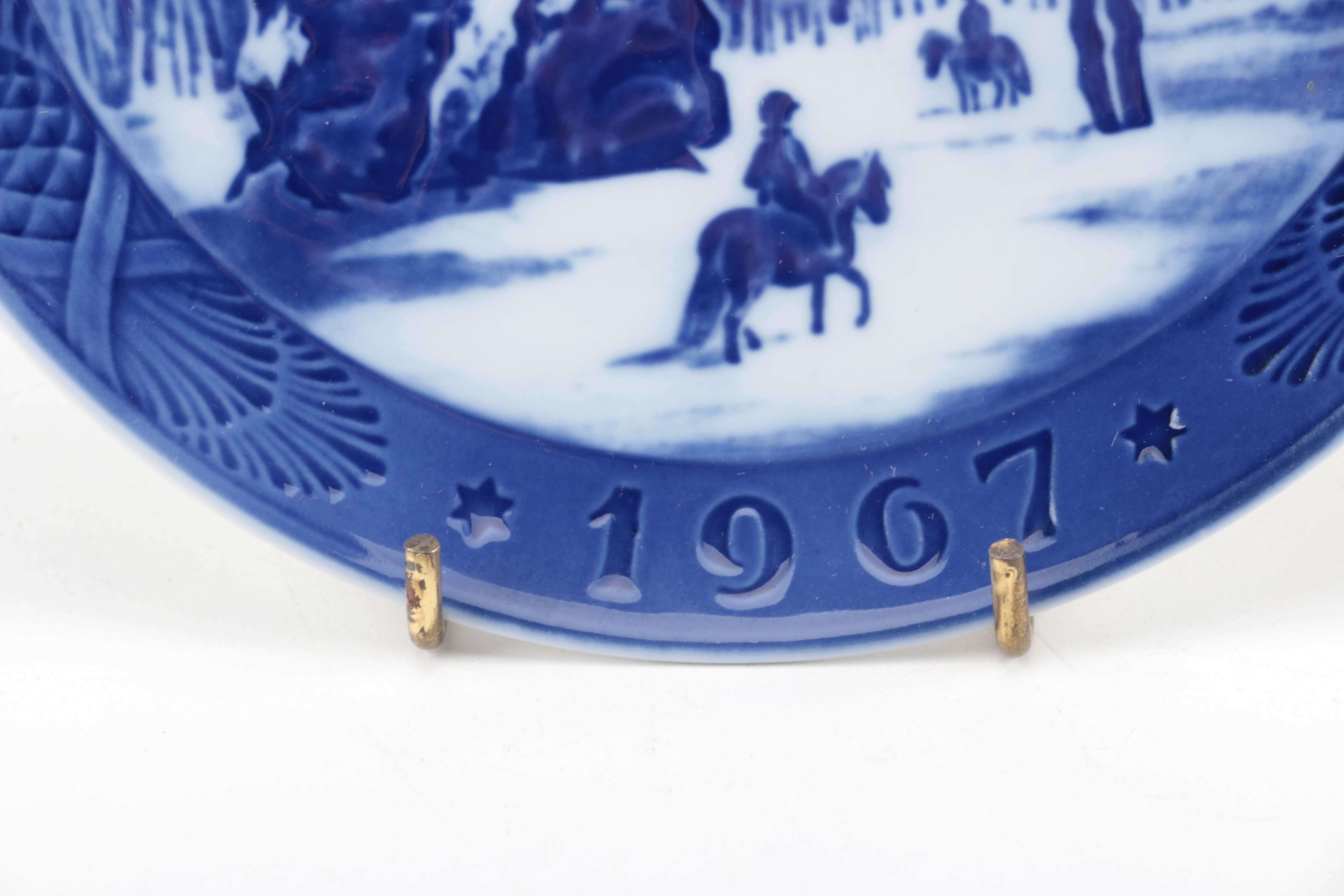 Decorative Porcelain Plates Featuring Royal Copenhagen