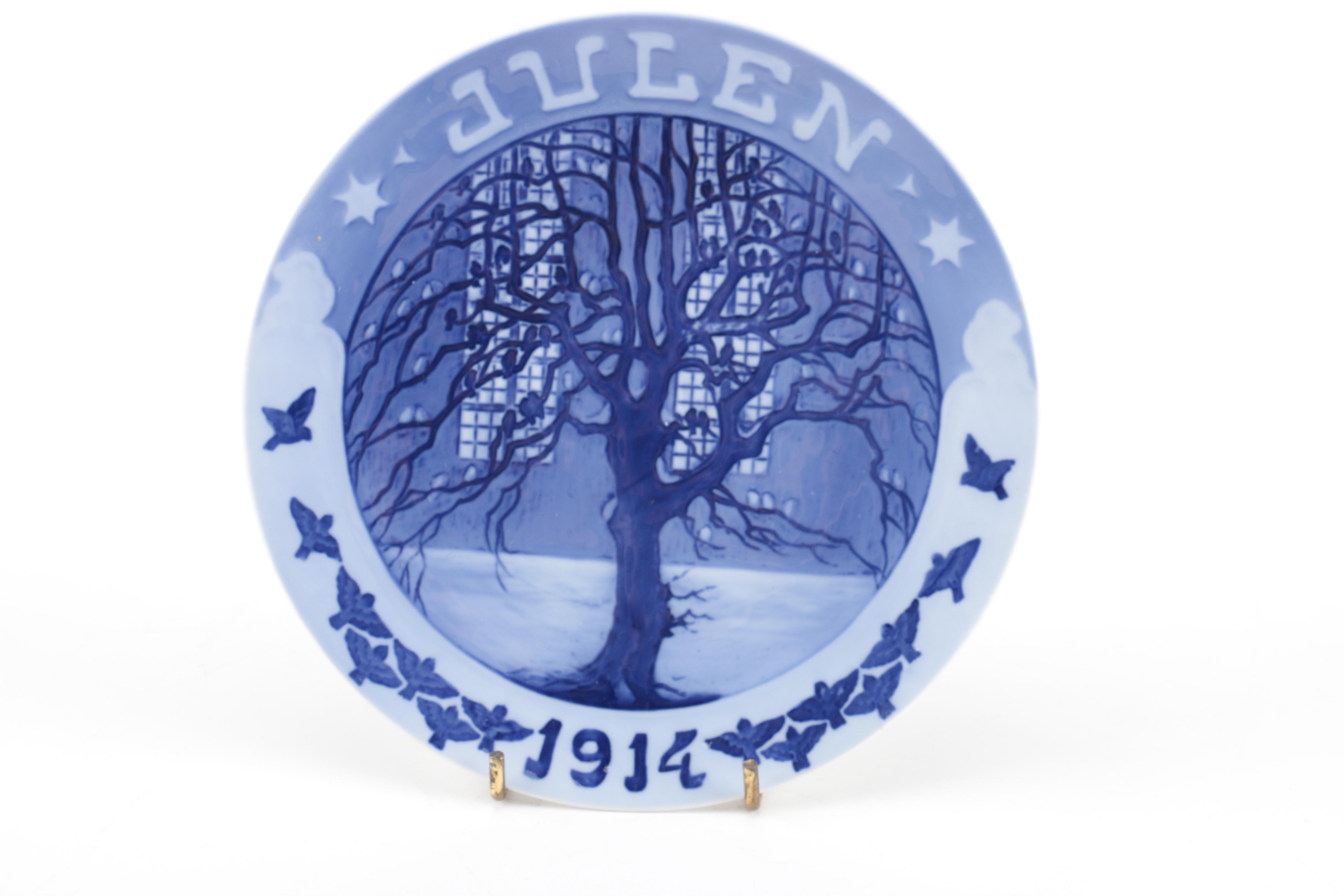 Decorative Porcelain Plates Featuring Royal Copenhagen