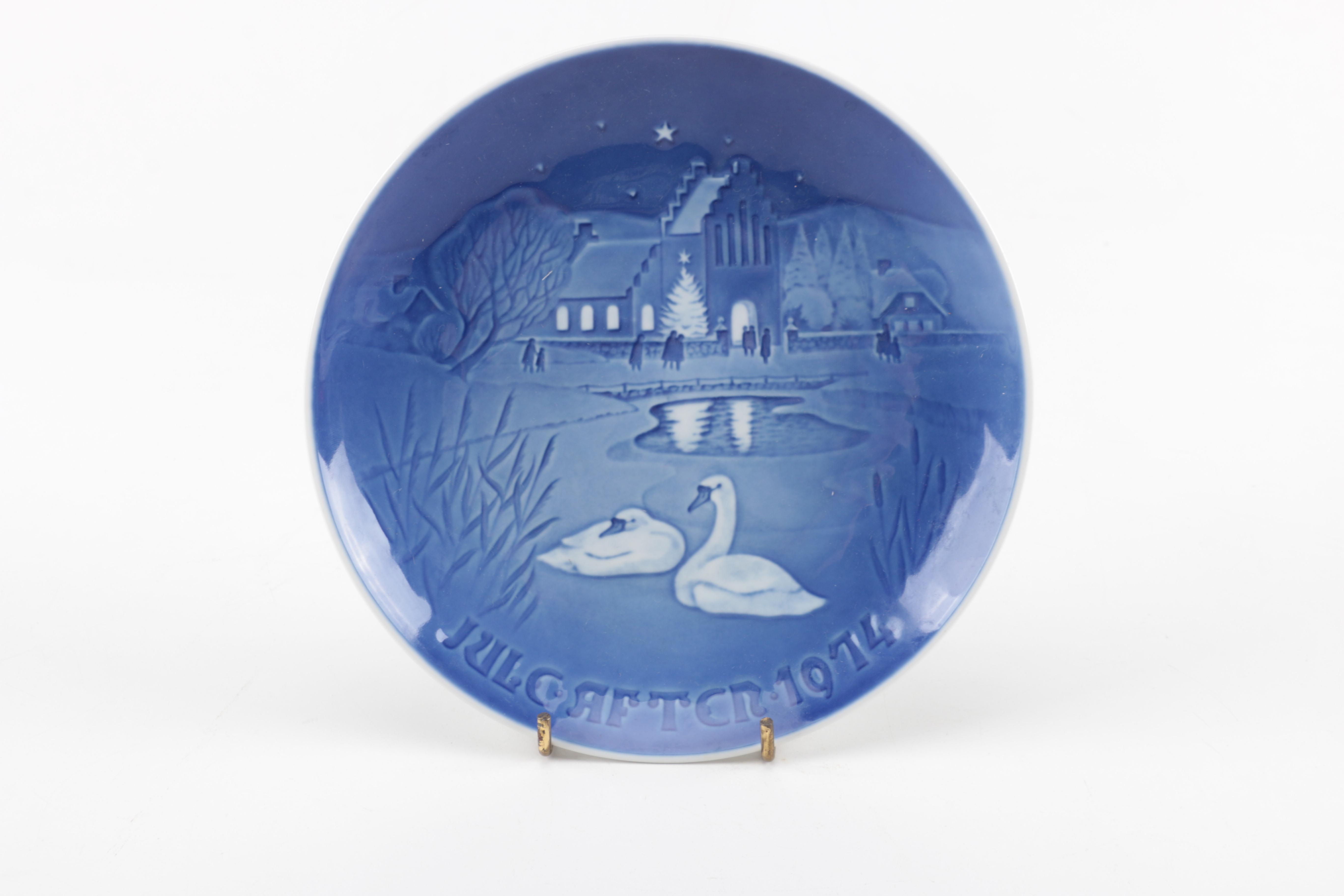 Decorative Porcelain Plates Featuring Royal Copenhagen