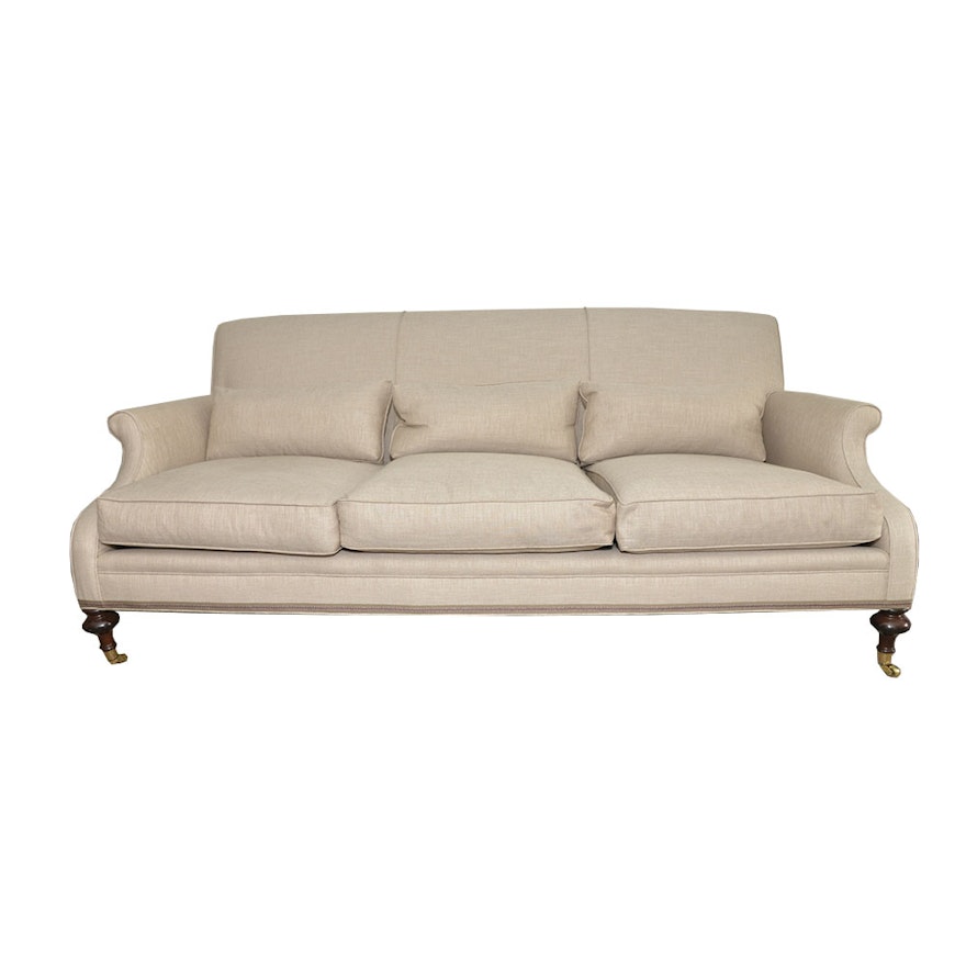 Upholstered English Roll Arm Sofa