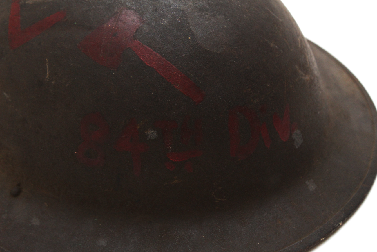 WWI Doughboy Helmet 326th Battalion 84th Division