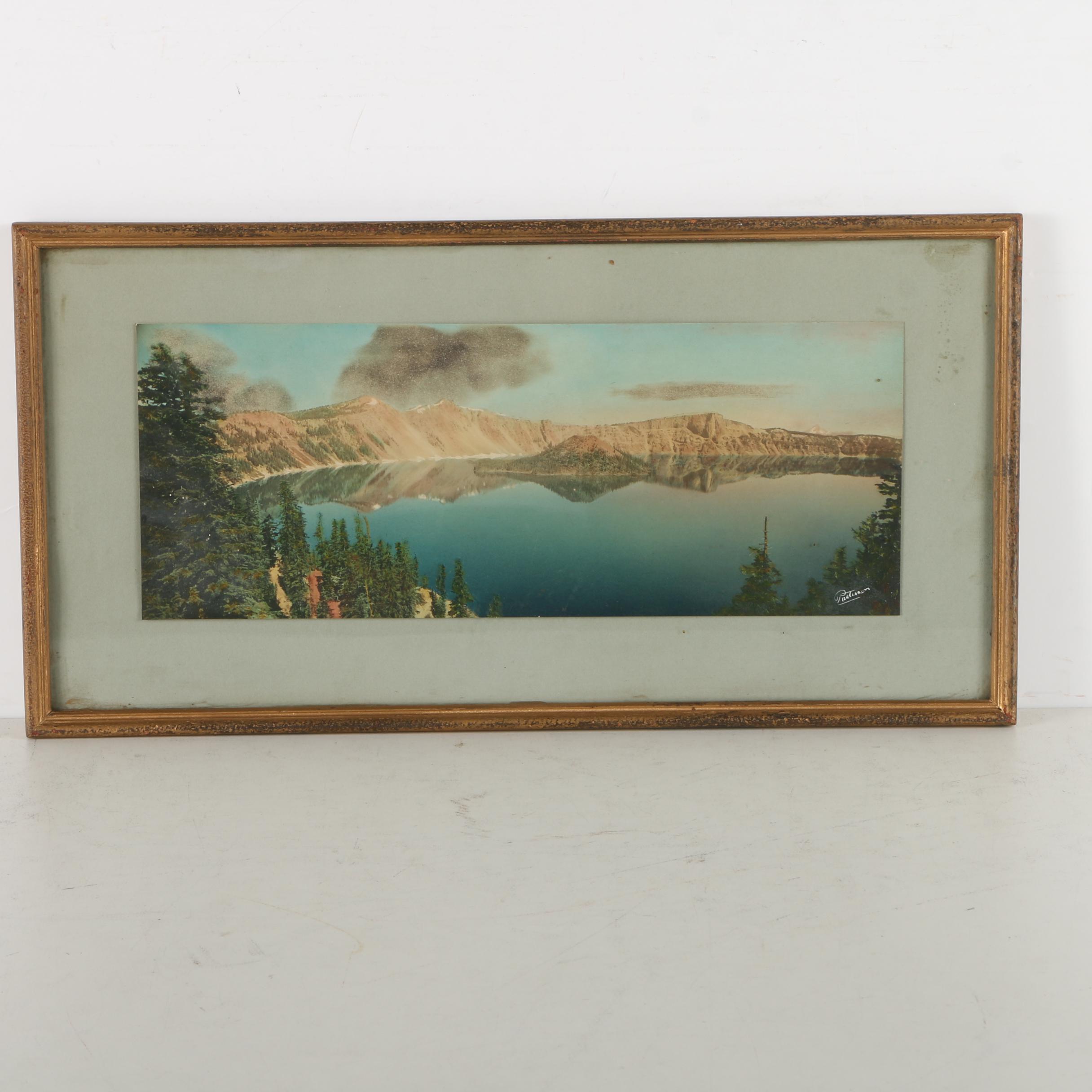 Patterson Colored Photograph of a Lake Landscape
