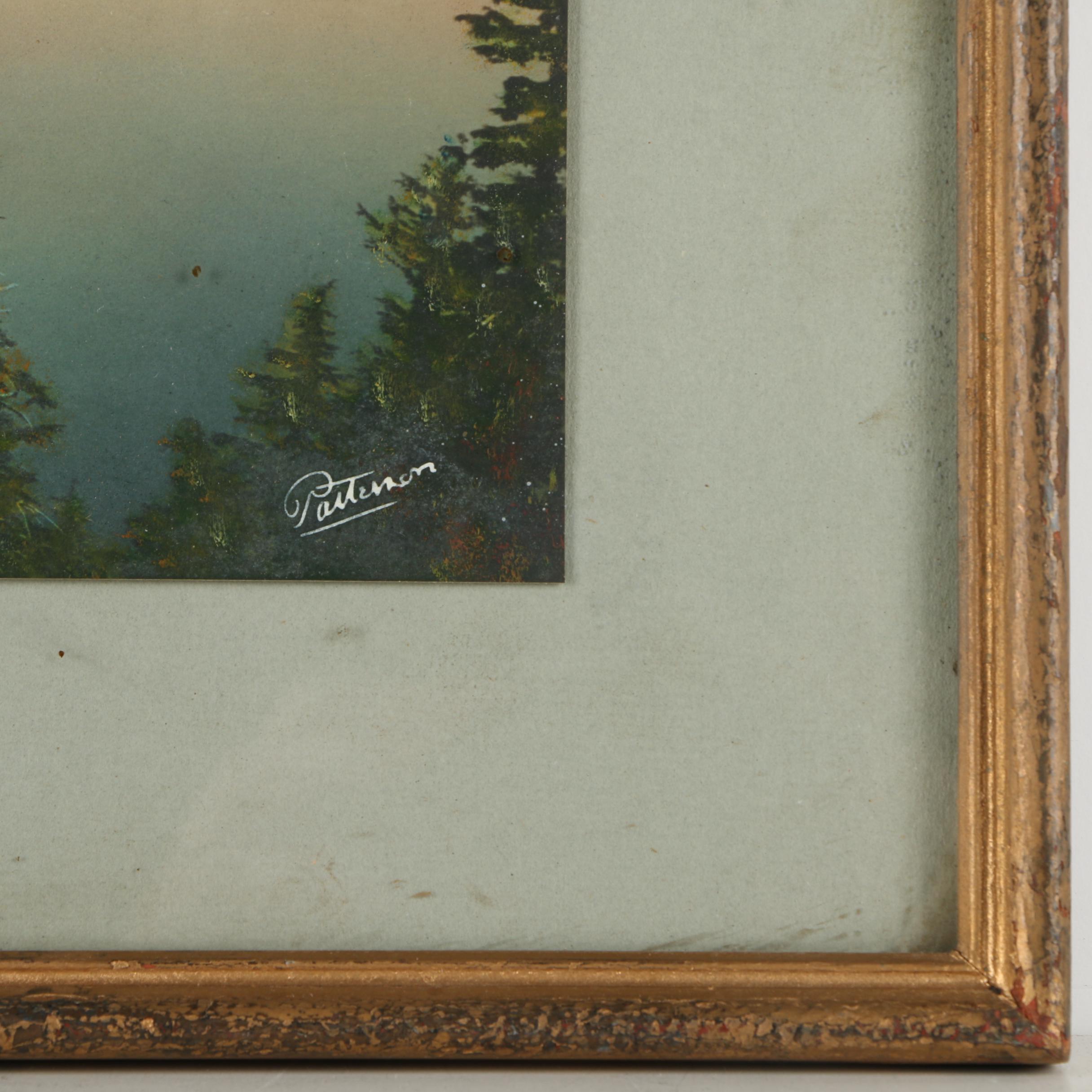 Patterson Colored Photograph of a Lake Landscape