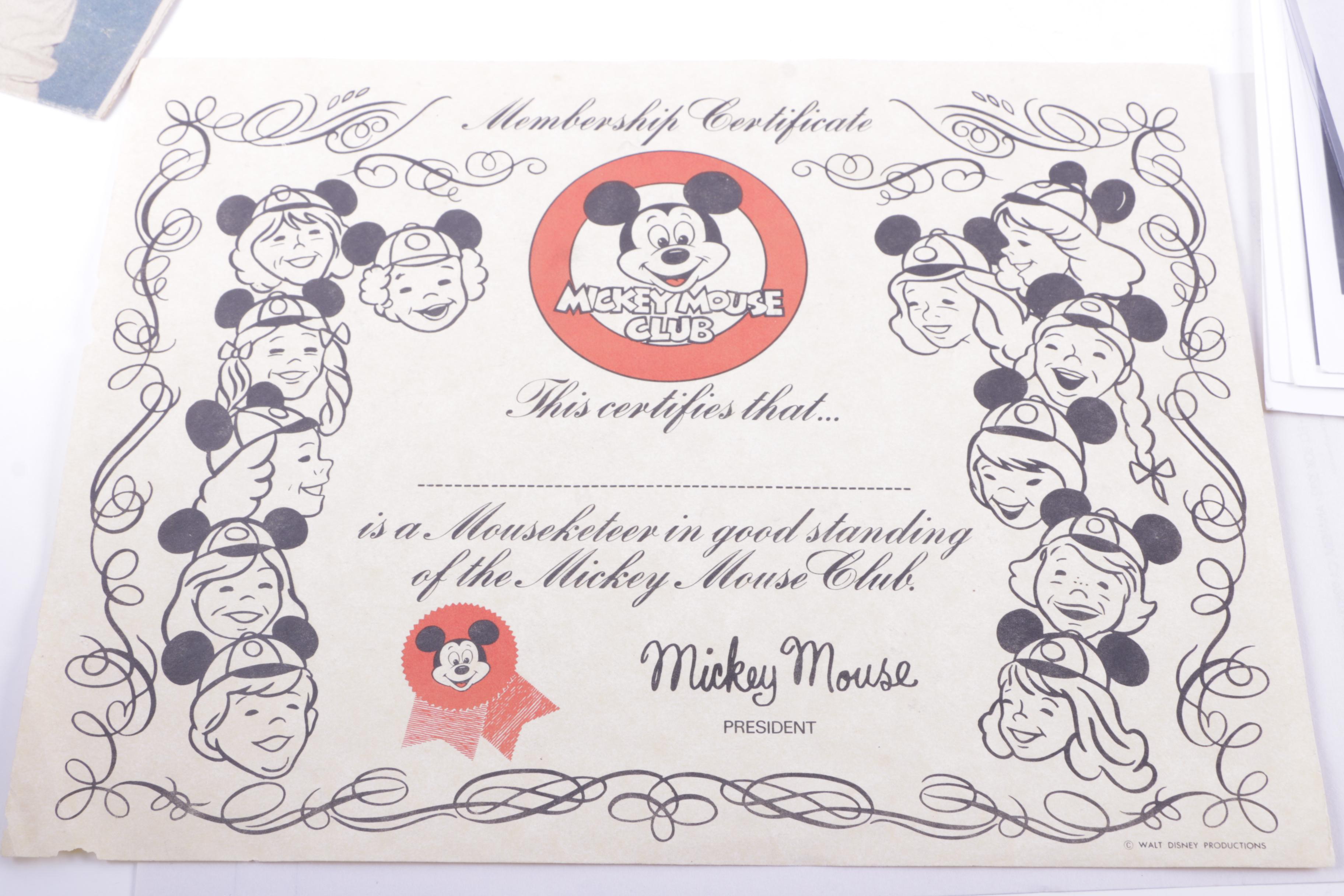 Darlene Gillespie Autographed Memorabilia From the Mickey Mouse Club