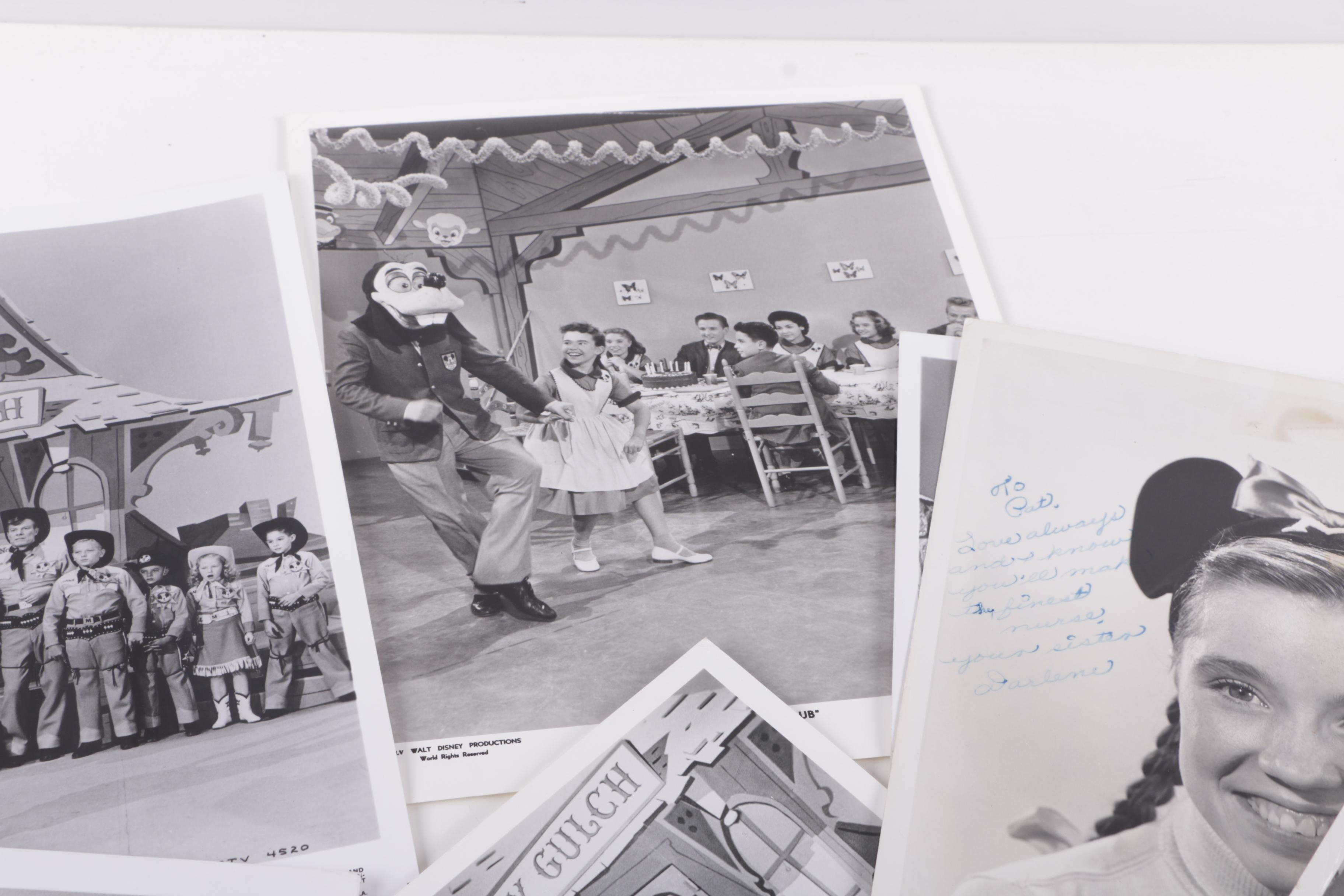 Darlene Gillespie Autographed Memorabilia From the Mickey Mouse Club