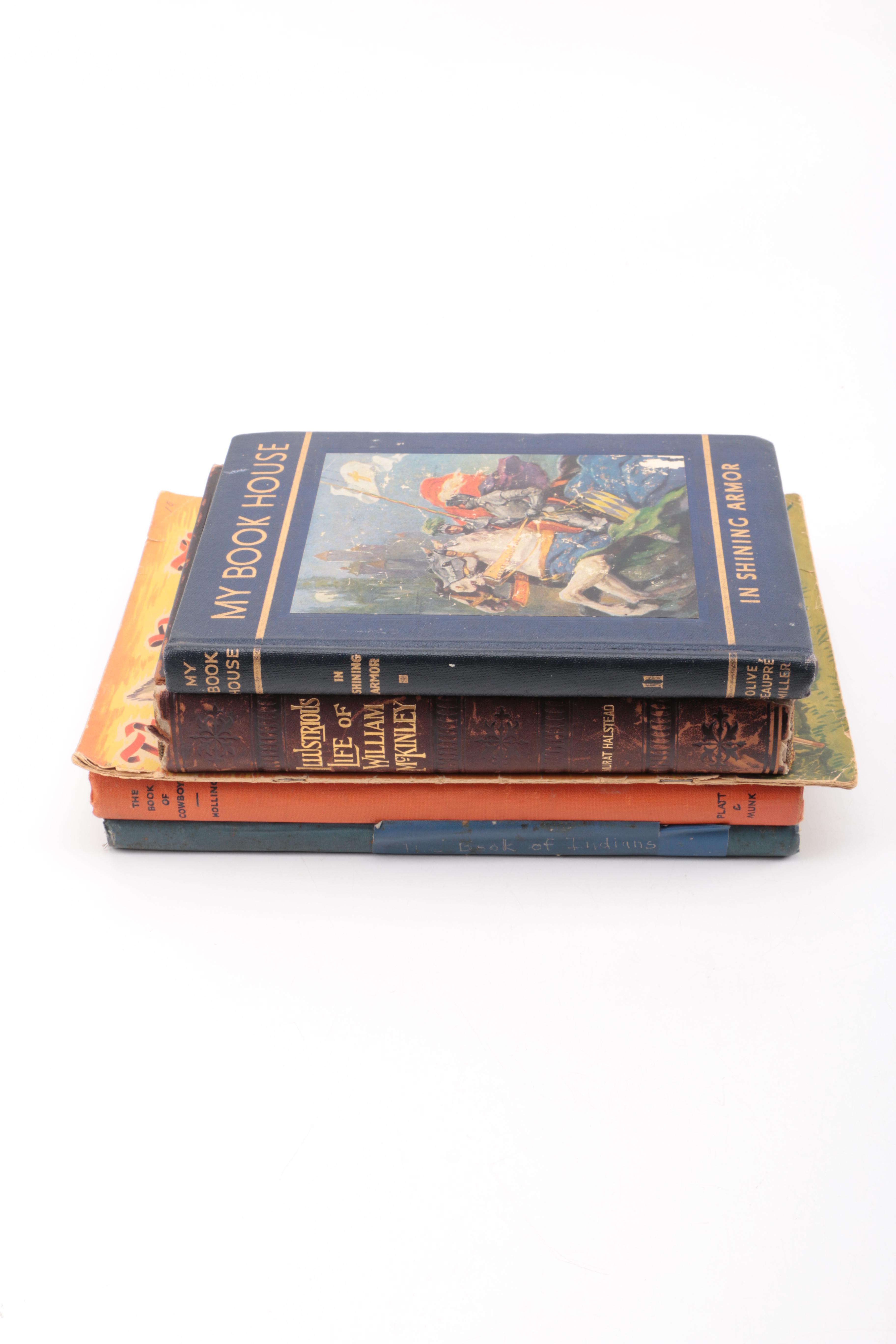 Vintage Books Including "The Illustrious Life of William McKinley, Our Martyred President"