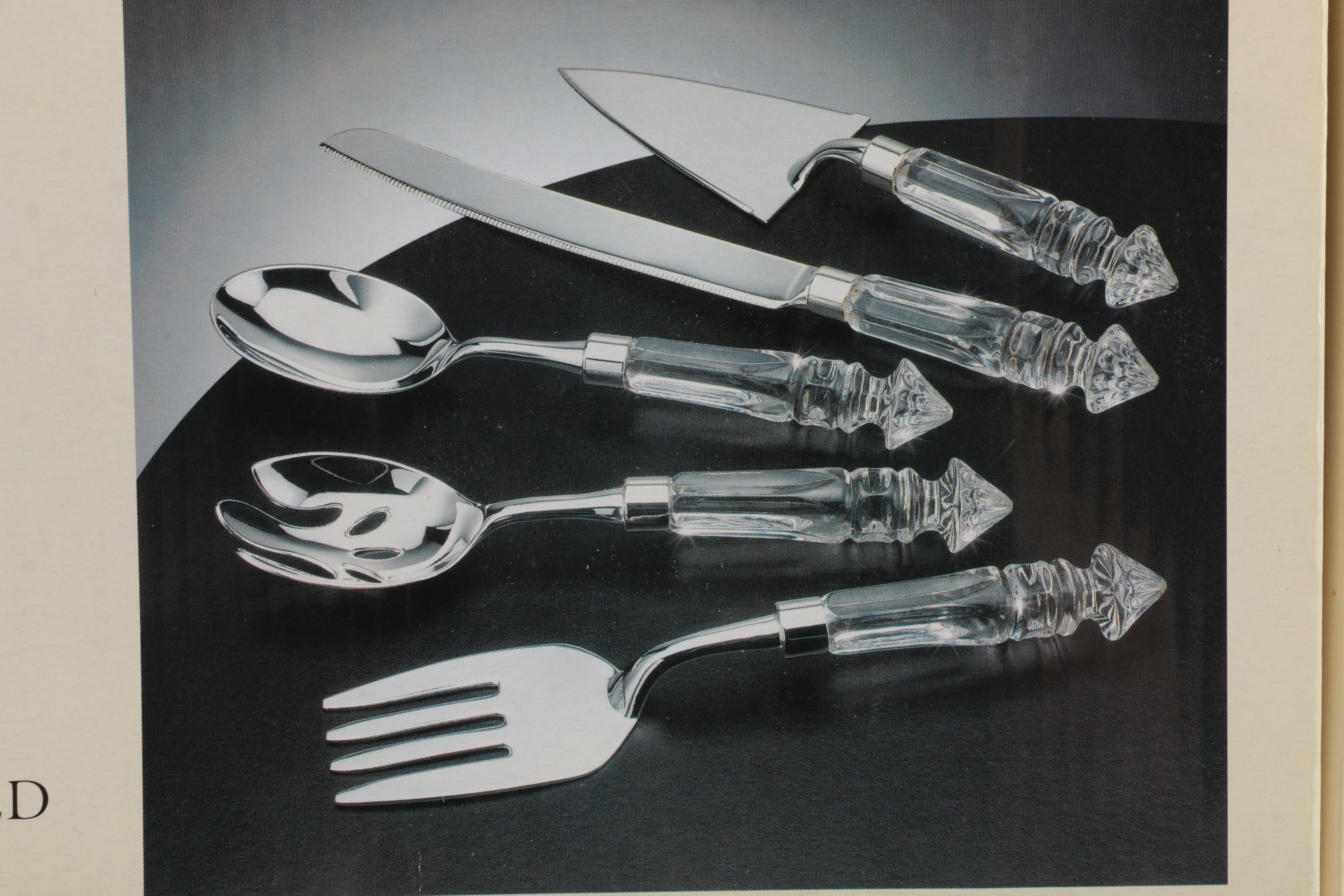 Vintage Crystal Domed Cheese Plate and Serving Set by Godinger