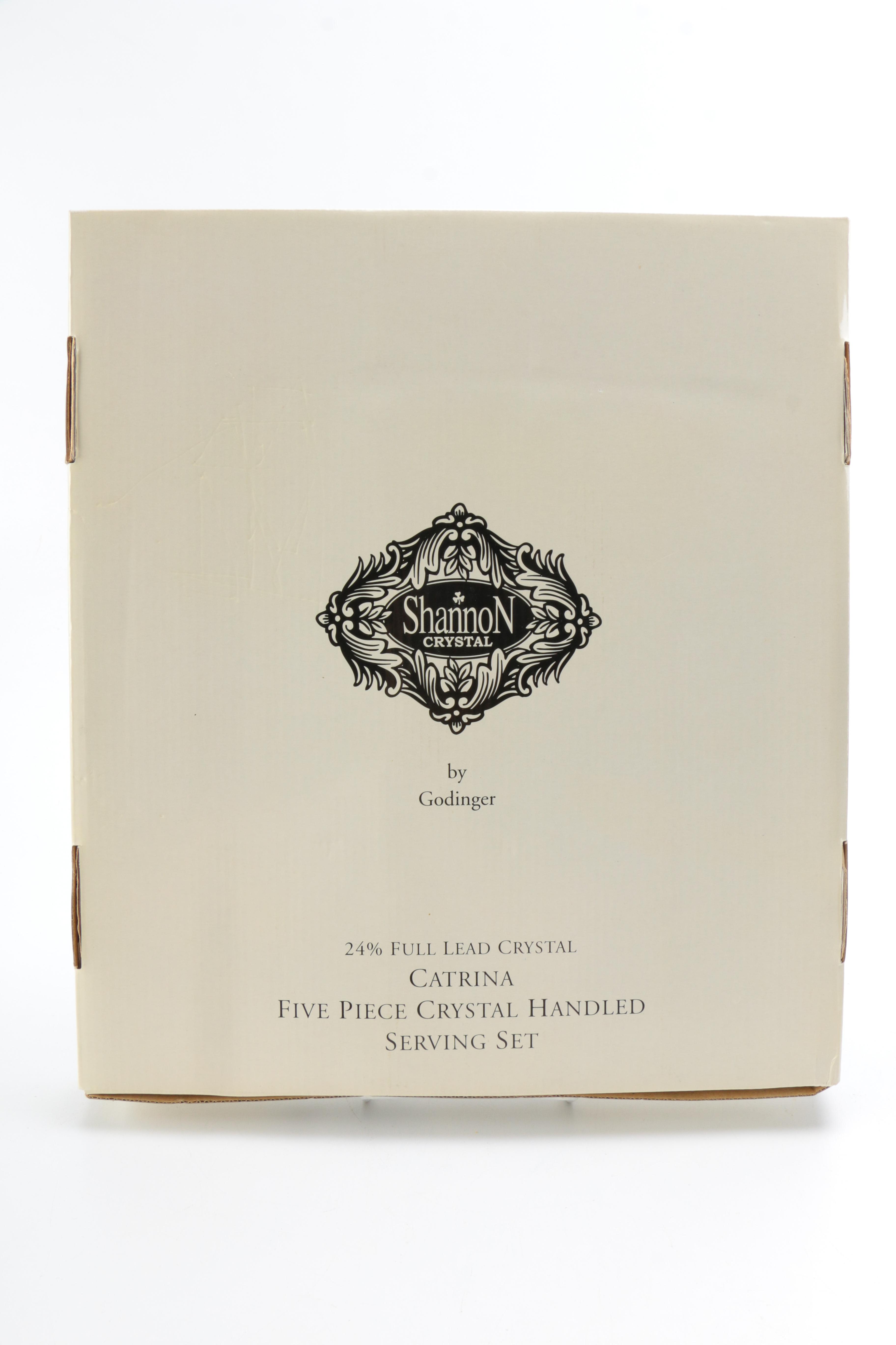 Vintage Crystal Domed Cheese Plate and Serving Set by Godinger